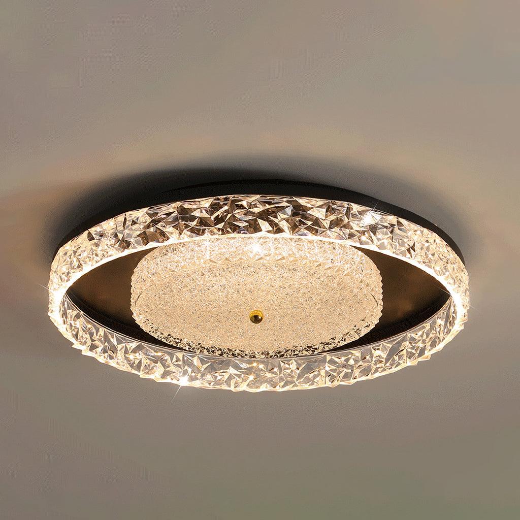Crystal Embedded Ceiling lamp - Cueteks
