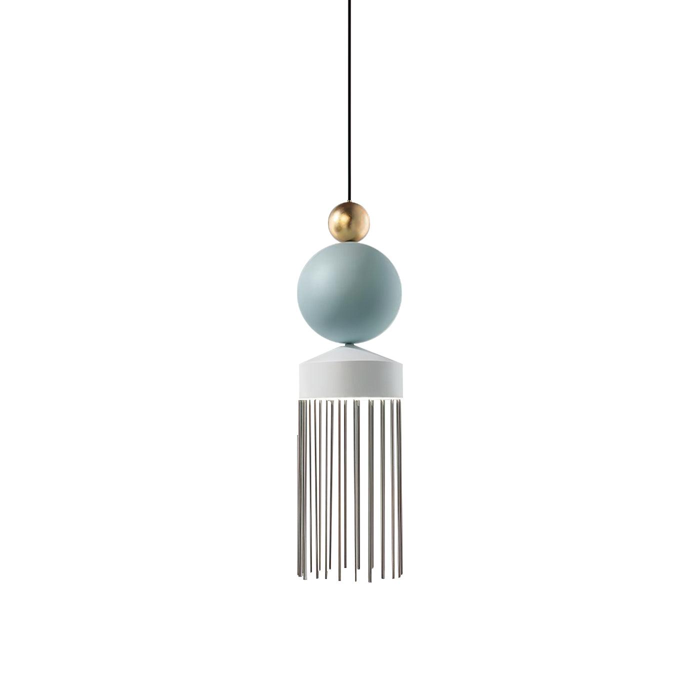 Style C sphere, pale cap and lower hanging rods
