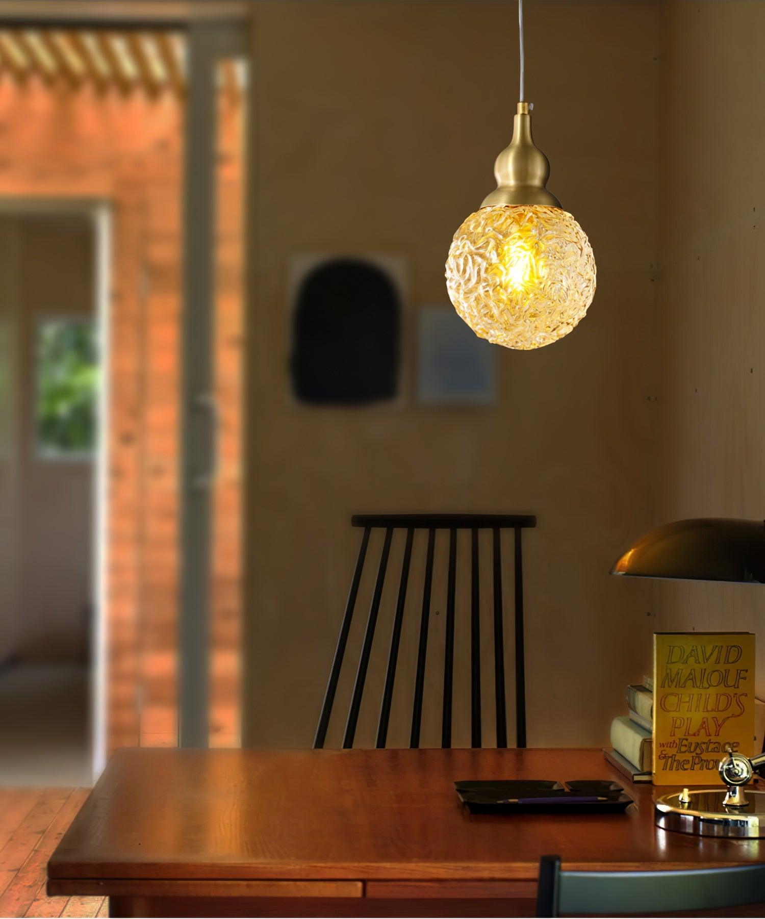 Bella Brass Pendant Light - Cueteks