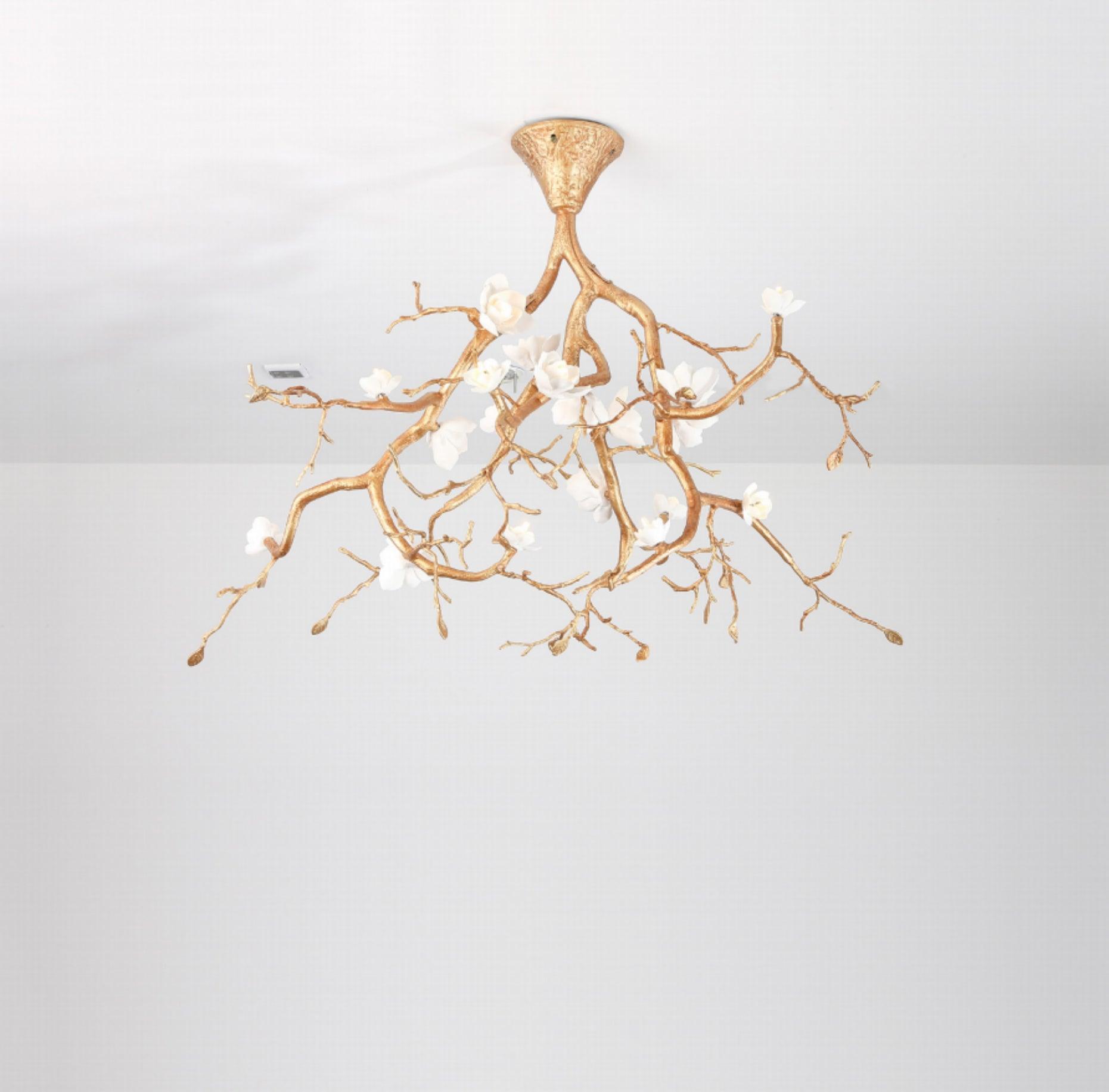 Tree Branches Flower Ceiling Lamp - Cueteks