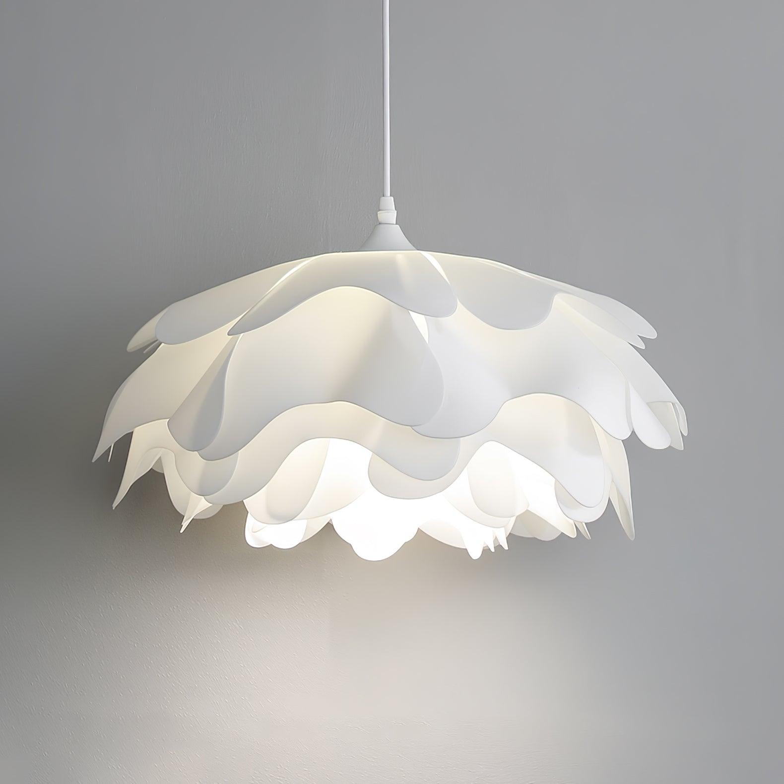 Flower Shaped White Pendant Lamp - Cueteks