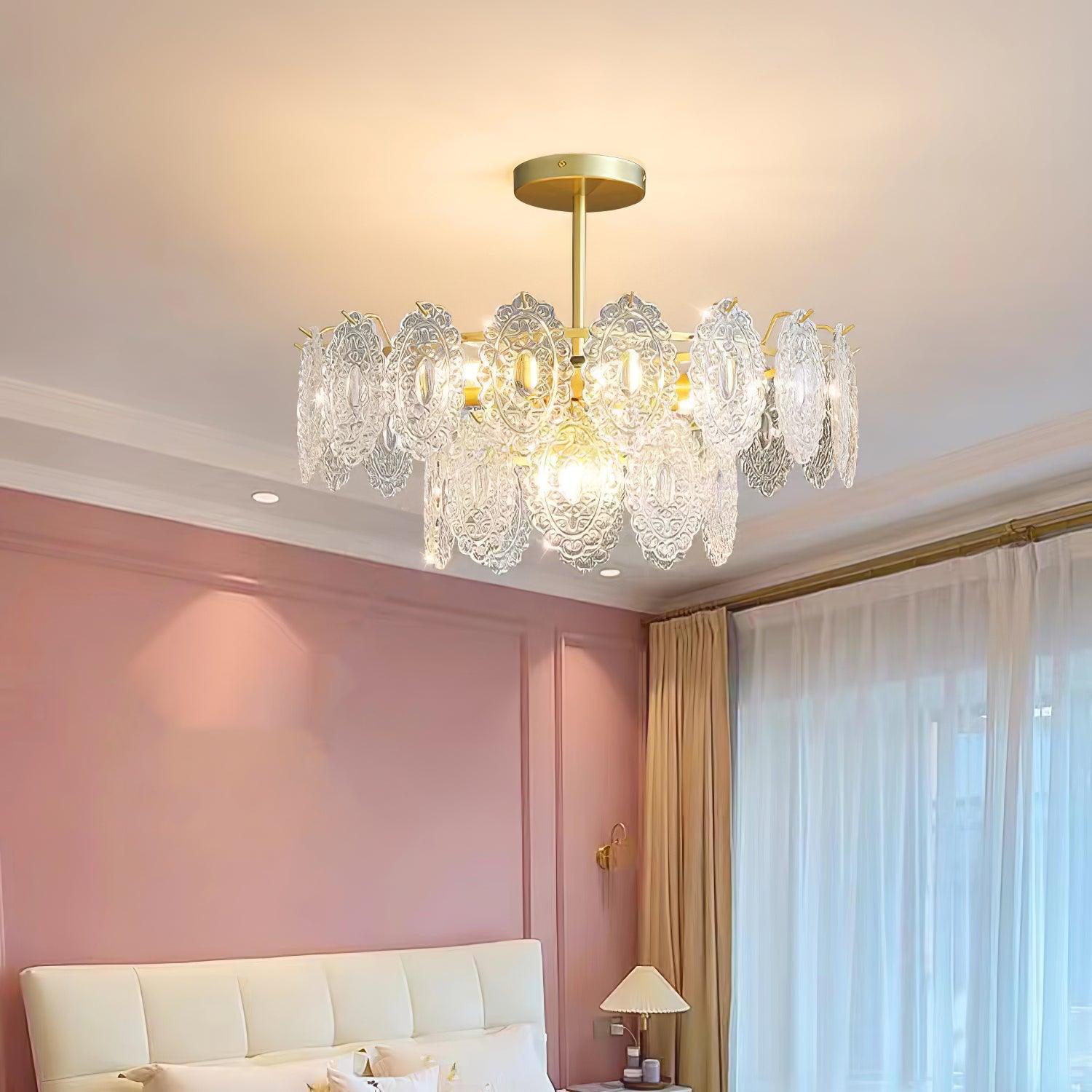 Wave Glass Chandelier - Cueteks