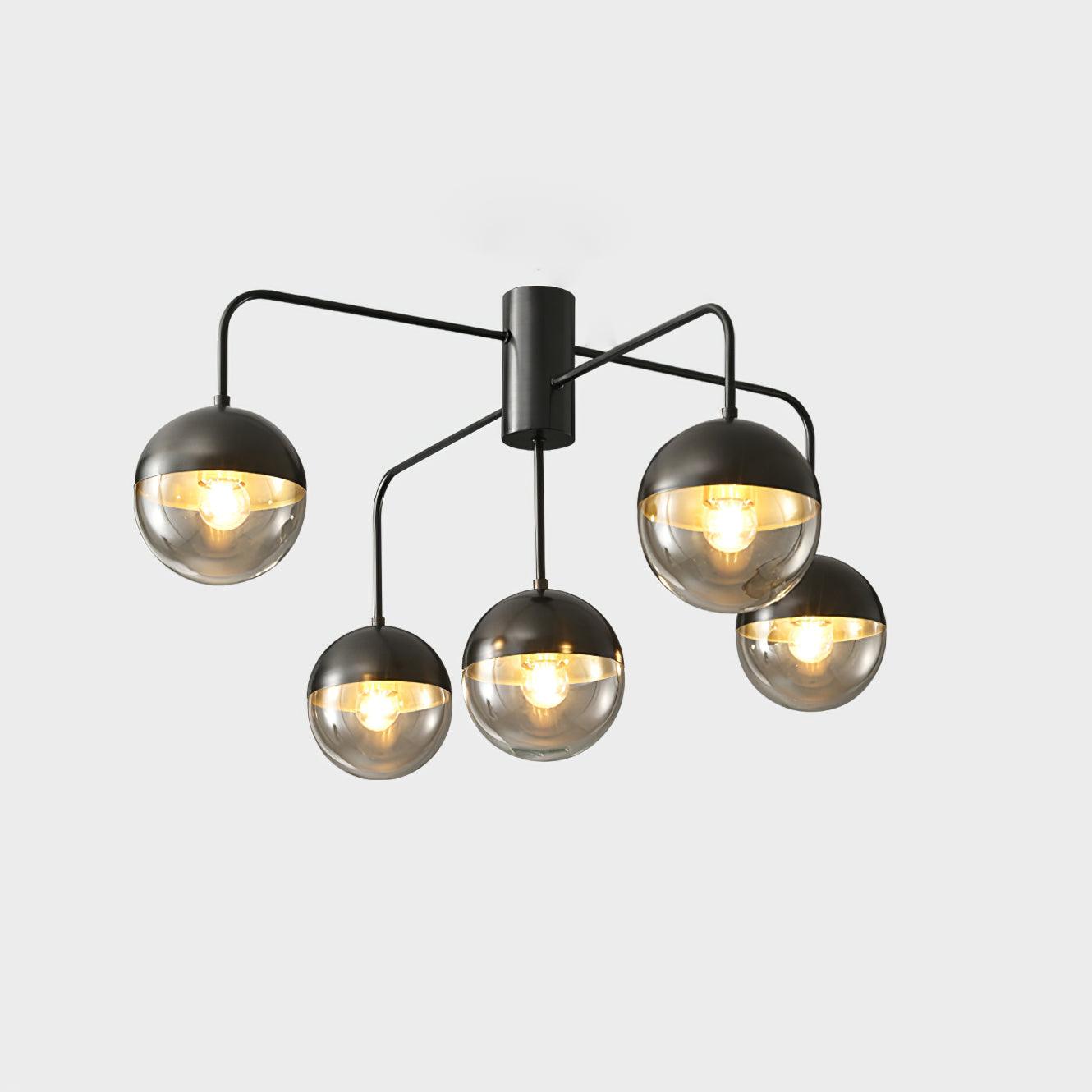 Brass Globulars Ceiling Lamp - Cueteks