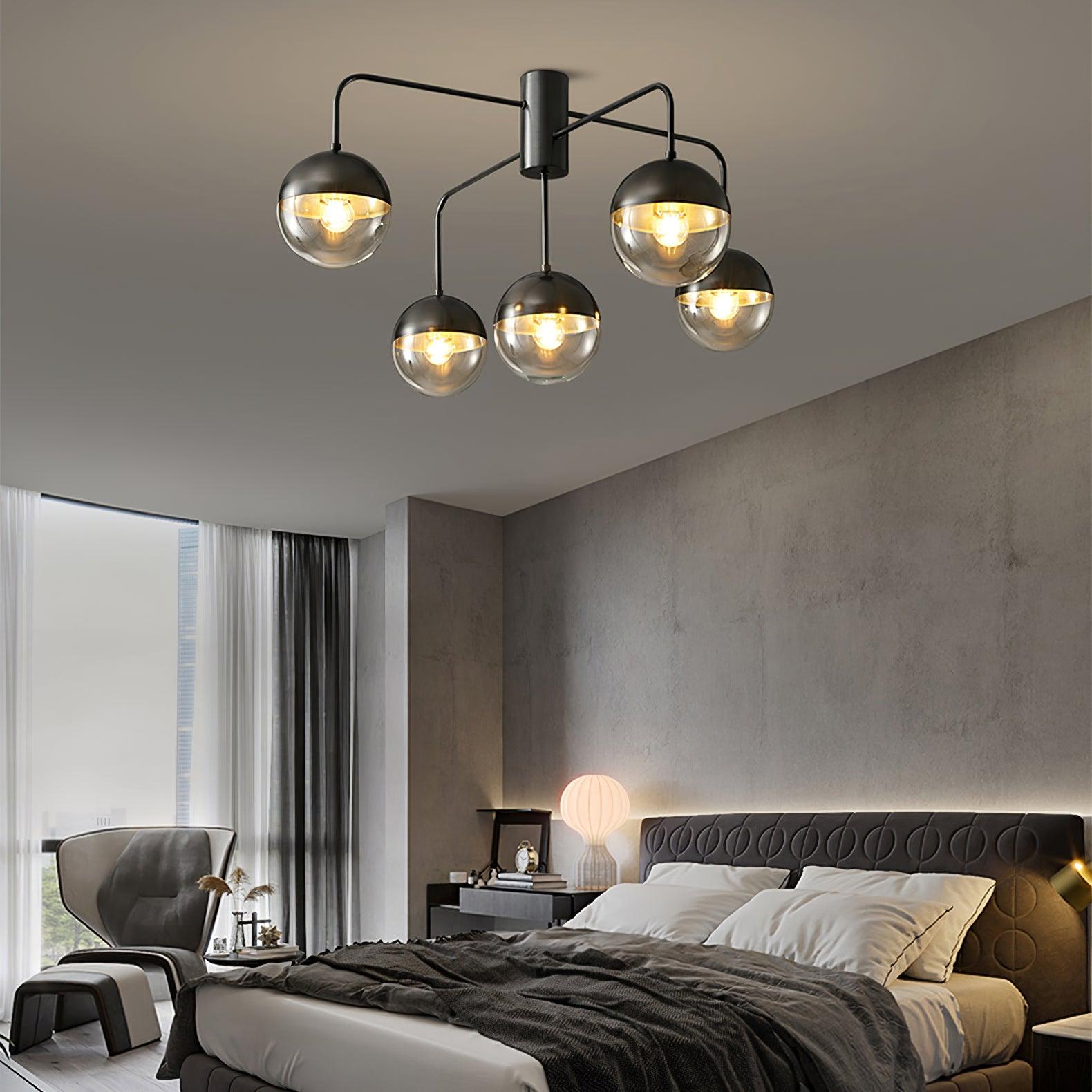 Brass Globulars Ceiling Lamp - Cueteks