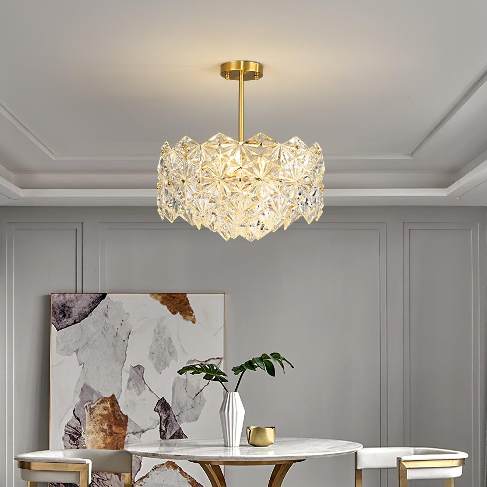 Snowflake Glass Chandelier - Cueteks