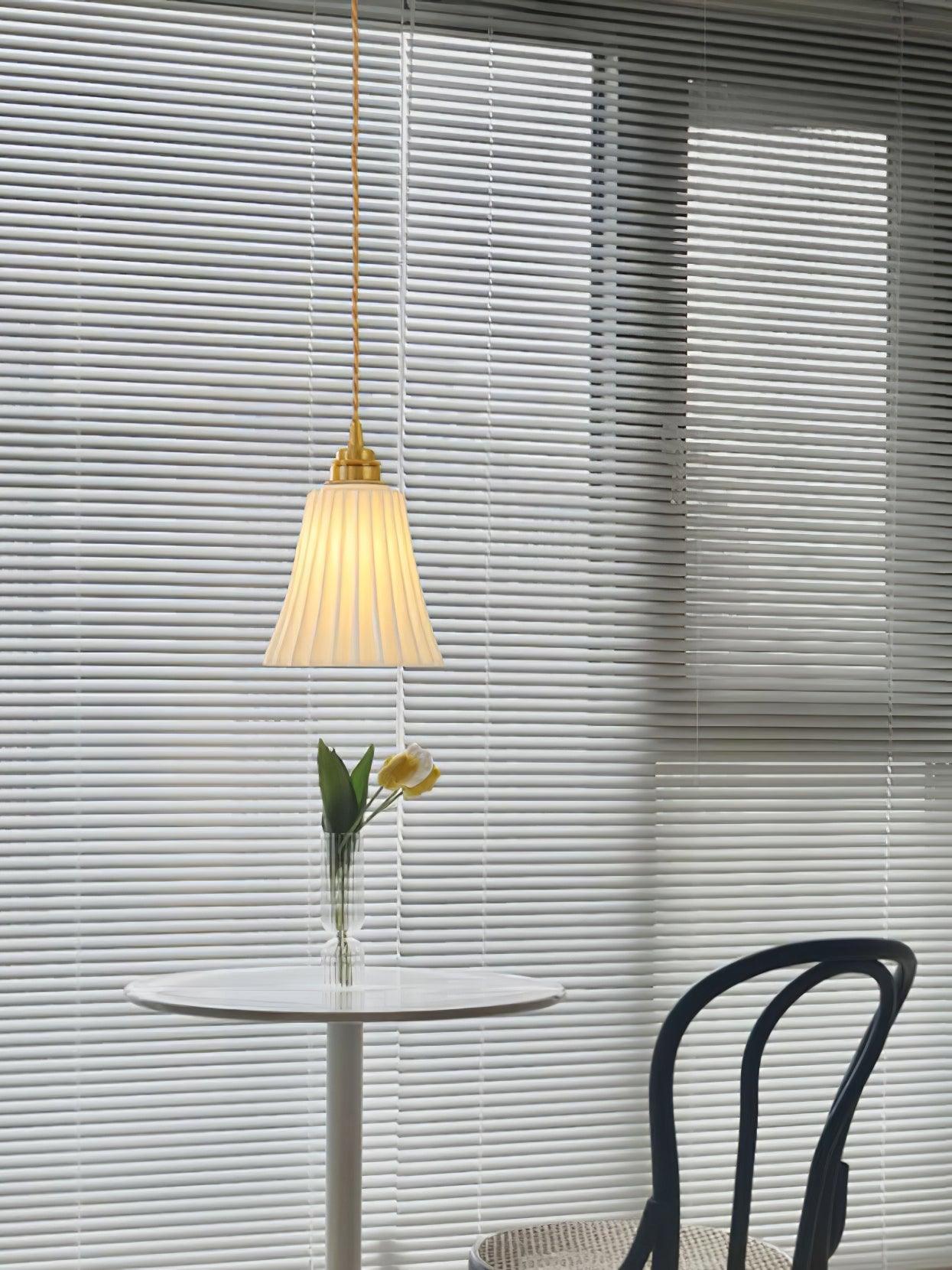 Trumpet Ceramic Pendant Light - Cueteks