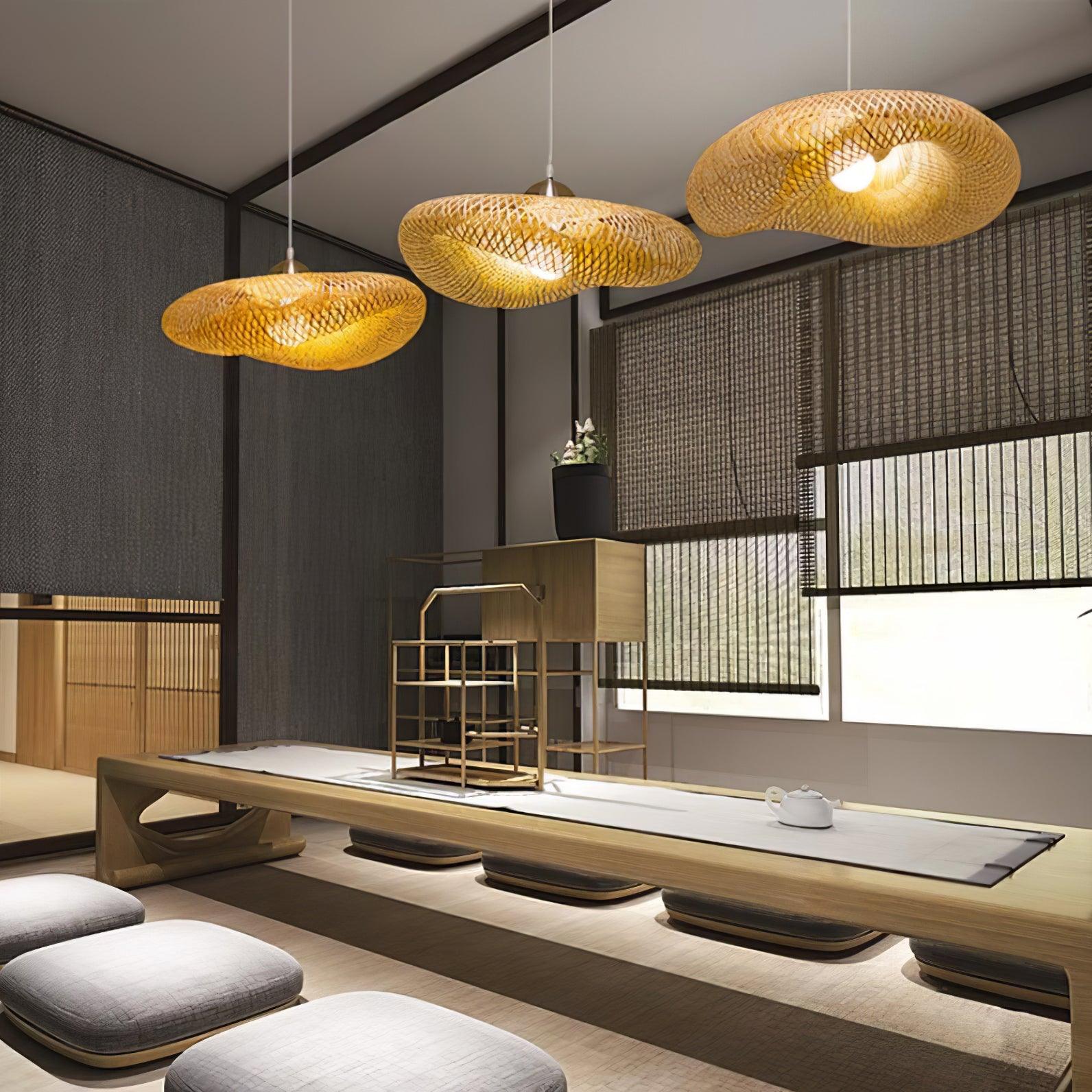 Bamboo Weaving Pendant Lamp - Cueteks