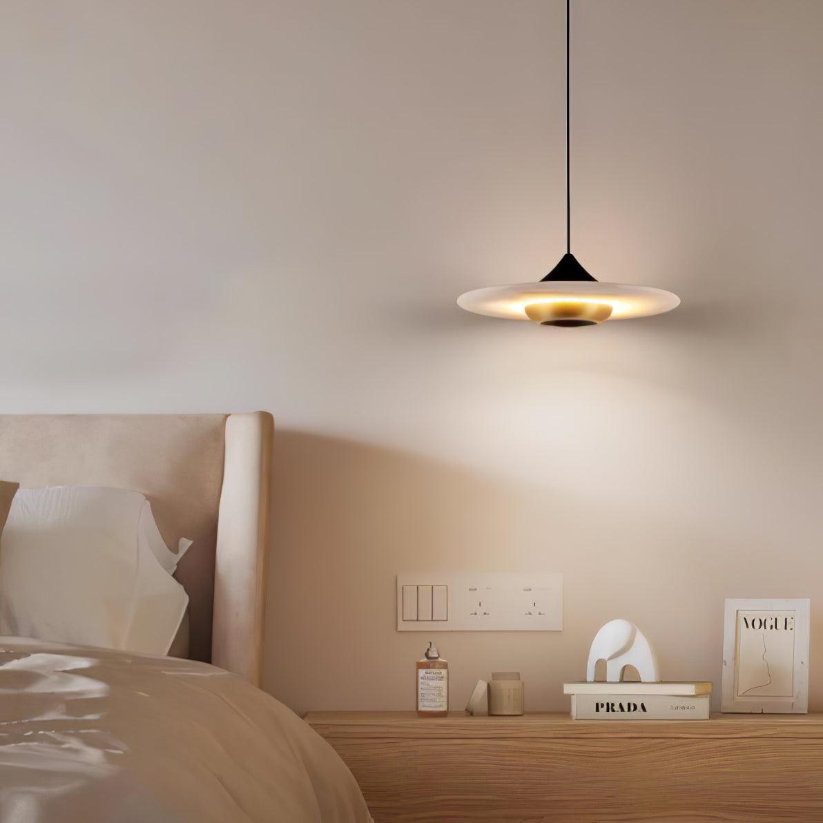 Flying Saucer Marble Pendant Lamp - Cueteks