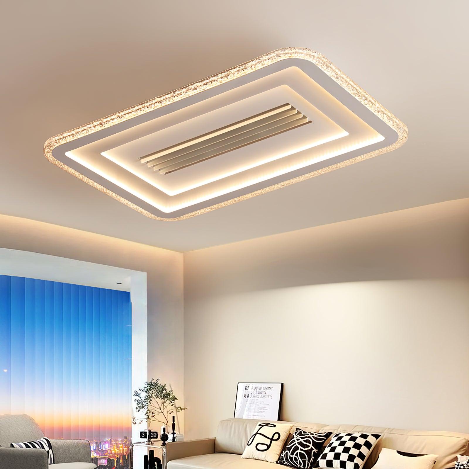 Acrylic Ultrathin Rectangle Ceiling Lamp - Cueteks