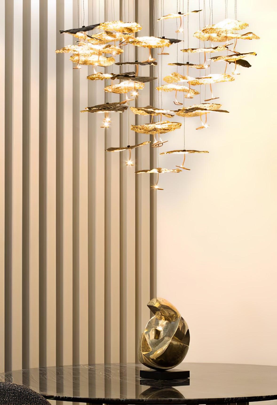 Brass Aviary Constellation Chandelier - Cueteks