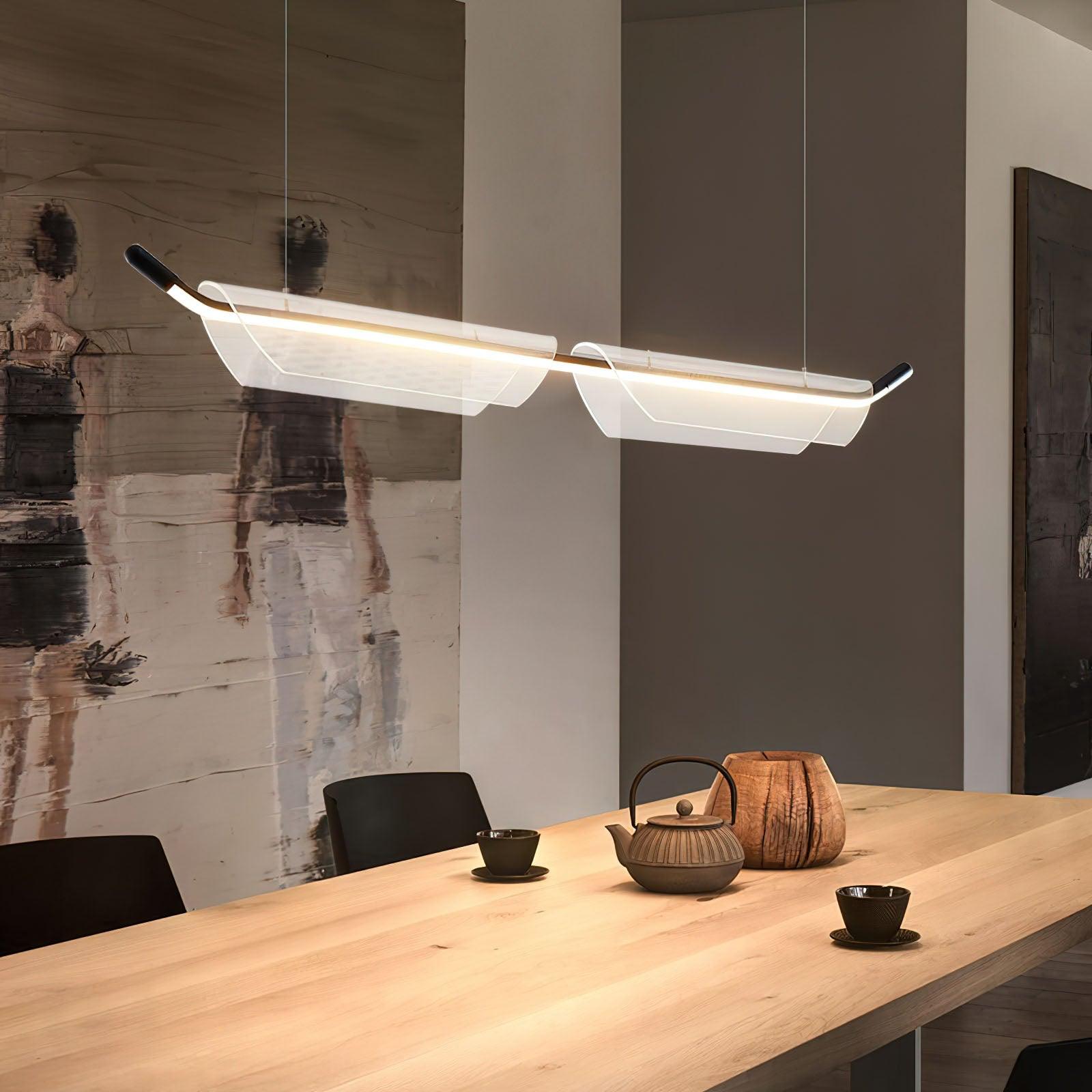 Two Boats Acrylic Pendant Light - Cueteks