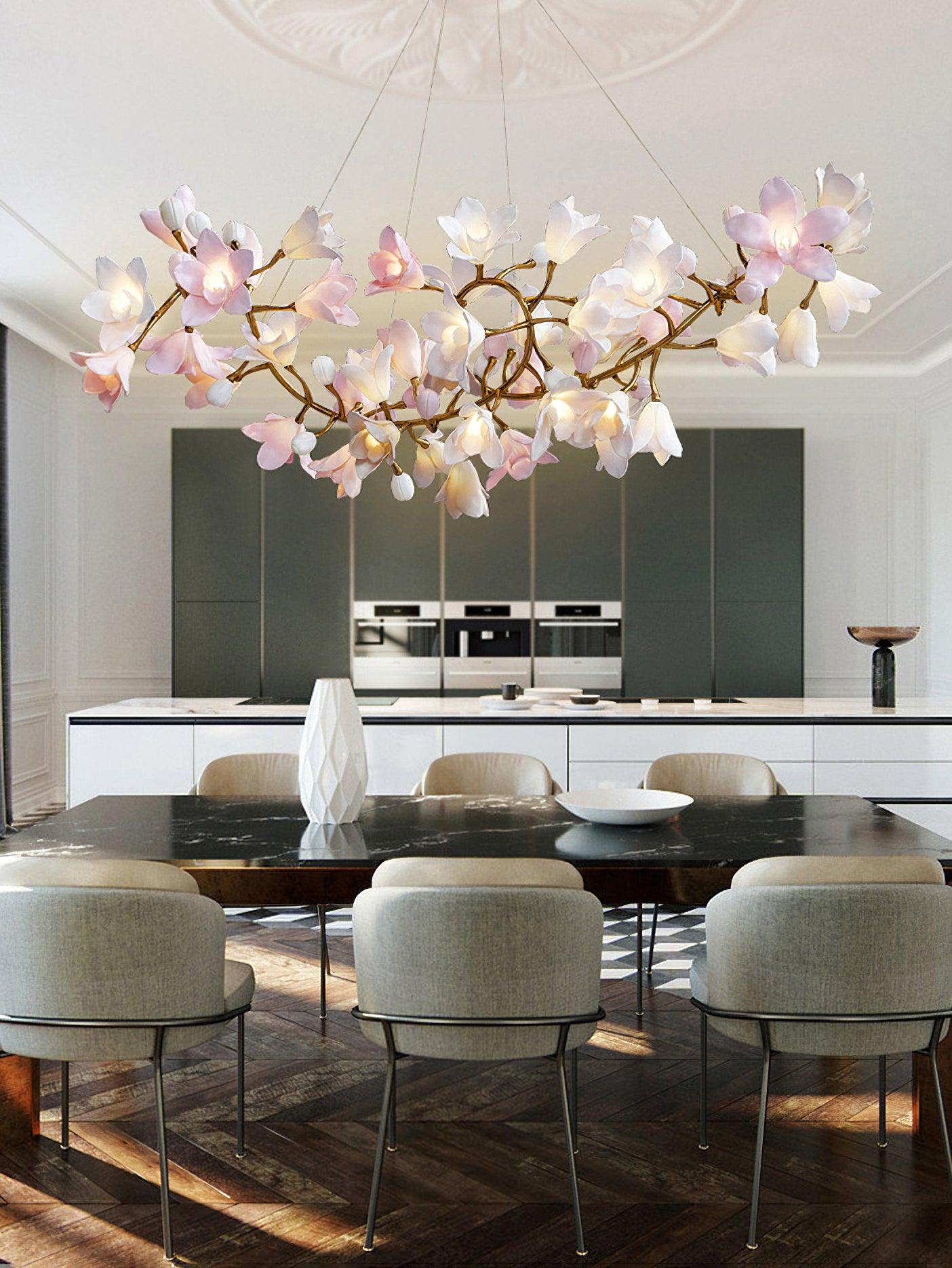 Circular Blossom Chandelier - Cueteks