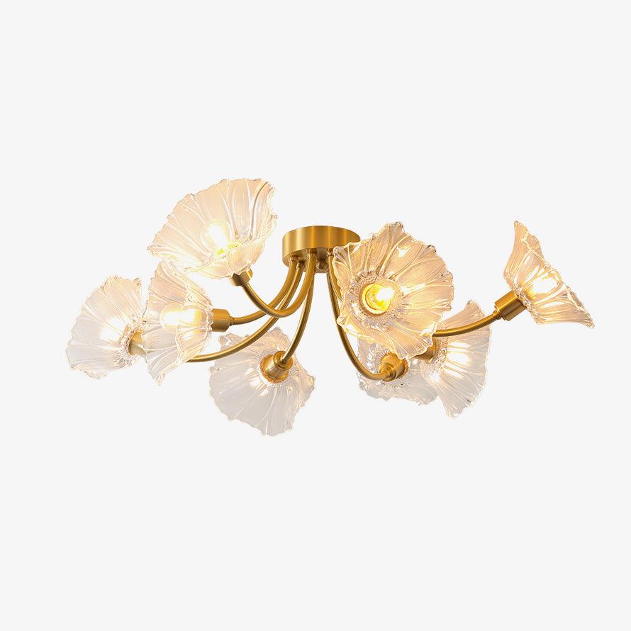 Kalin Flower Glass Ceiling Lamp - Cueteks