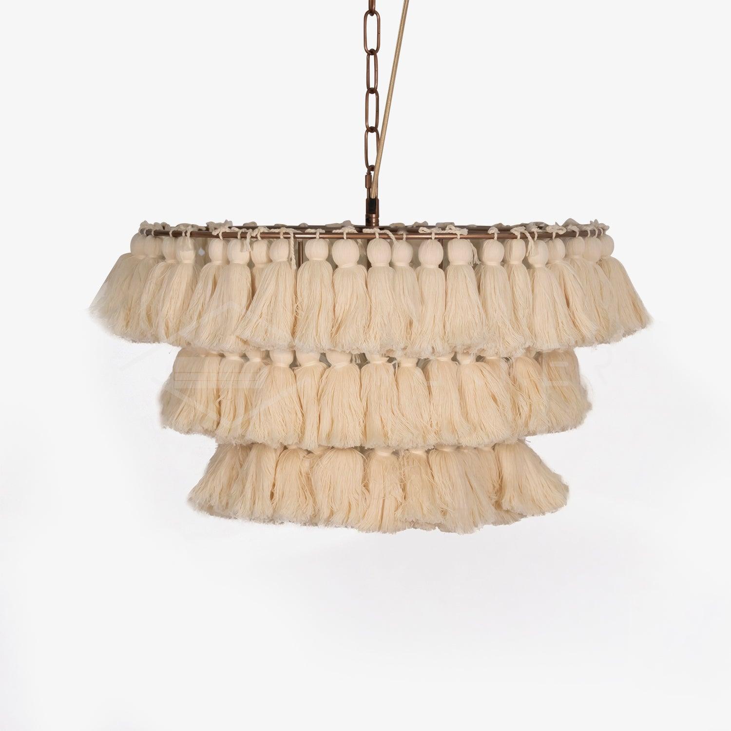 Fela Tassel Chandelier - Cueteks