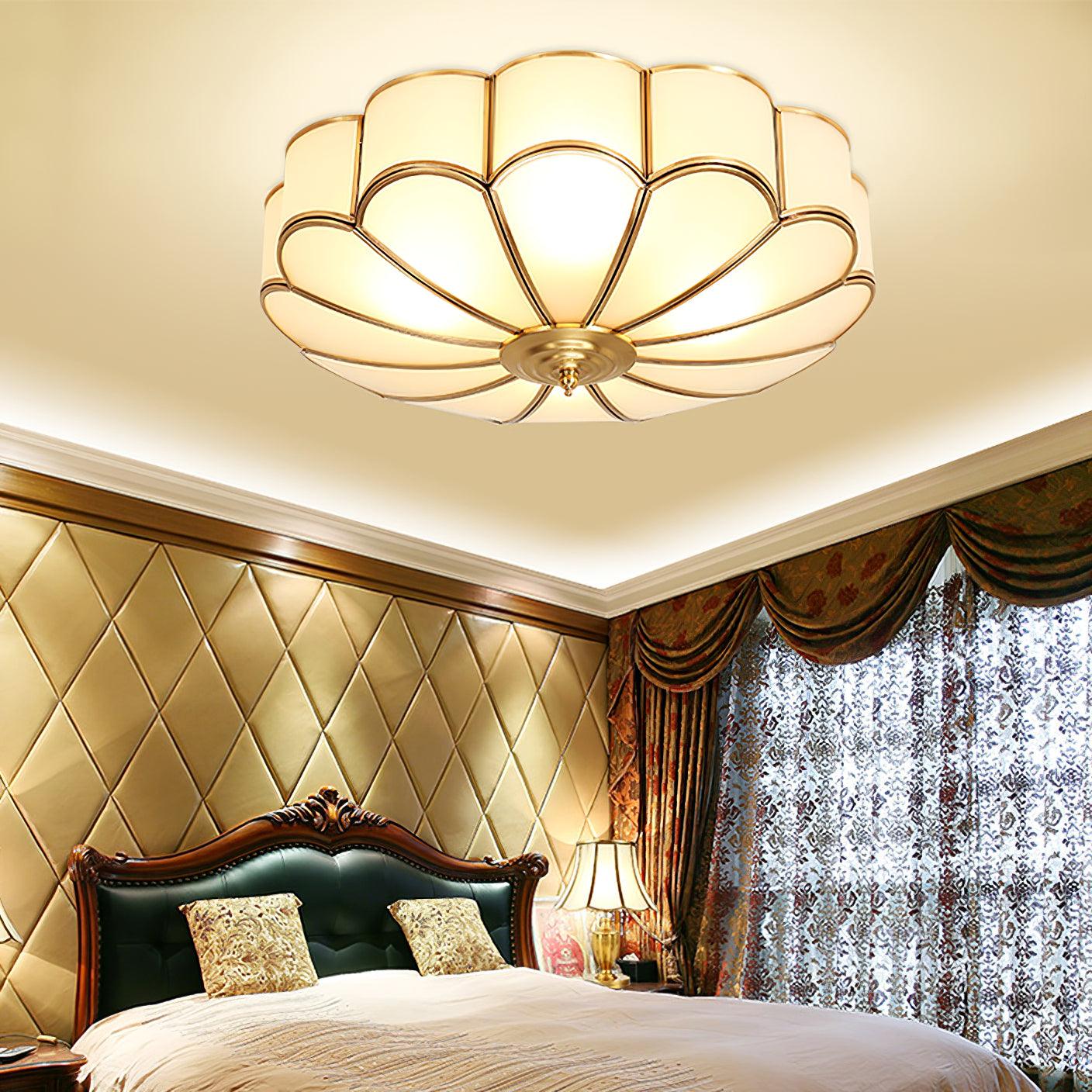 Flower Shape Glass Recessed Ceiling Light - Cueteks