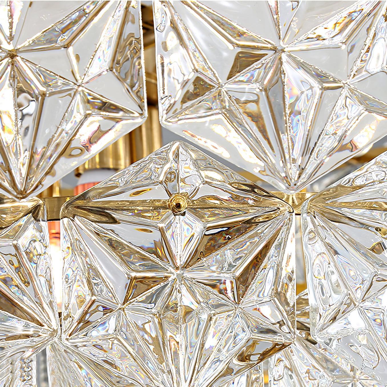 Snowflake Glass Chandelier - Cueteks