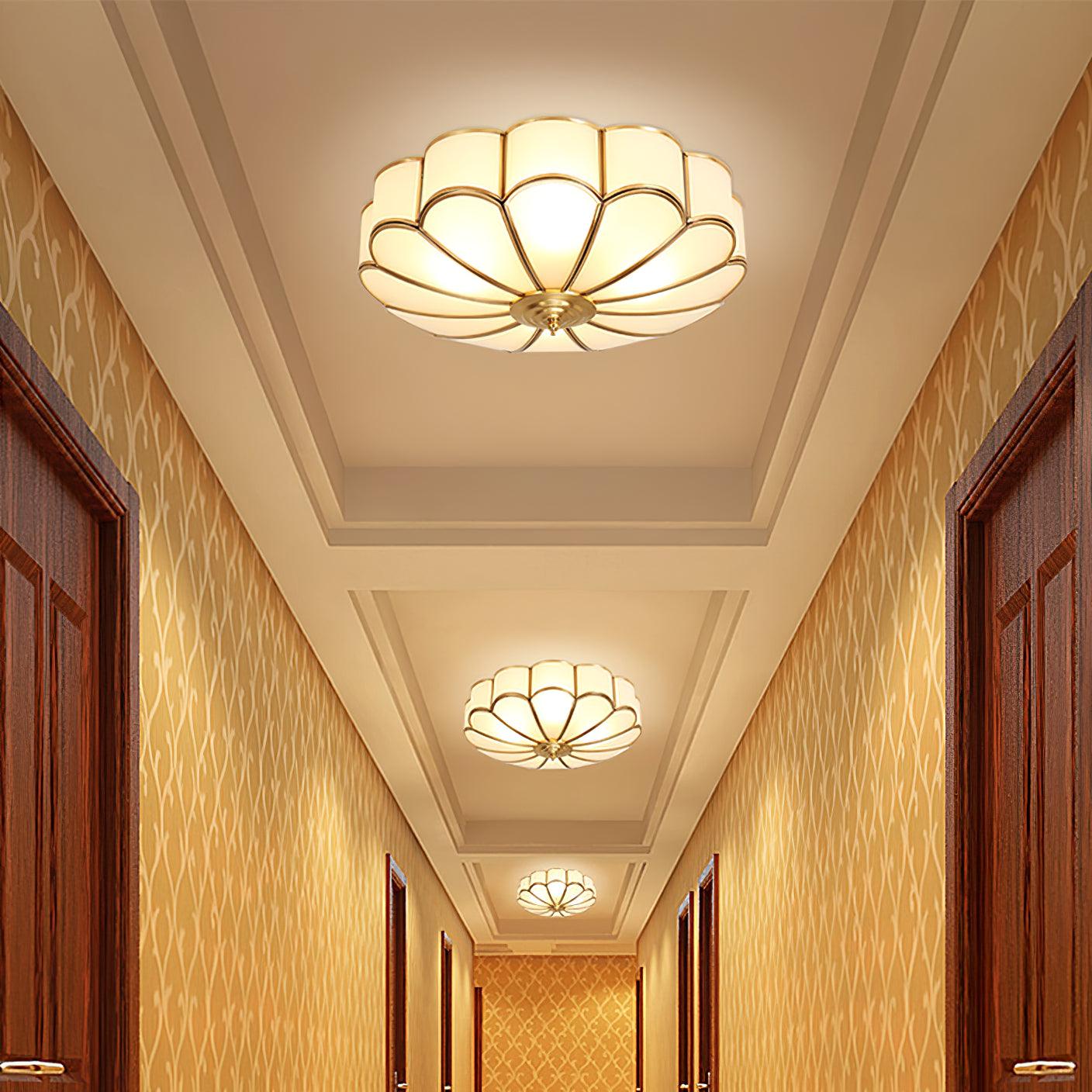 Flower Shape Glass Recessed Ceiling Light - Cueteks