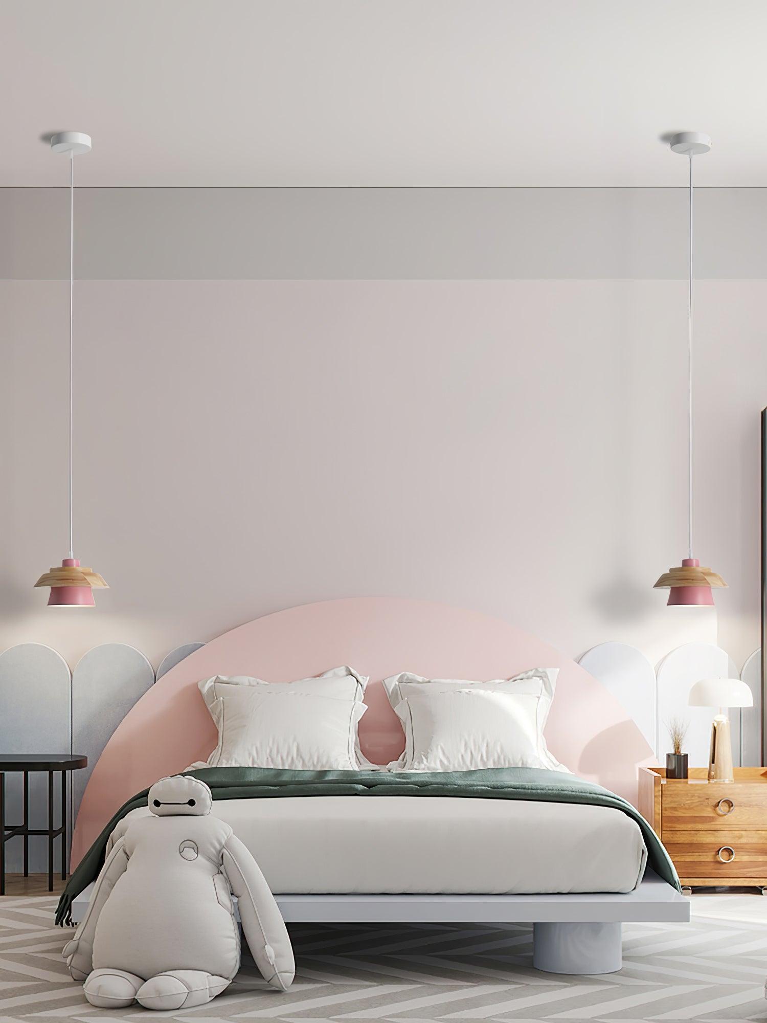 Stone Wood Pendant Lamp - Cueteks