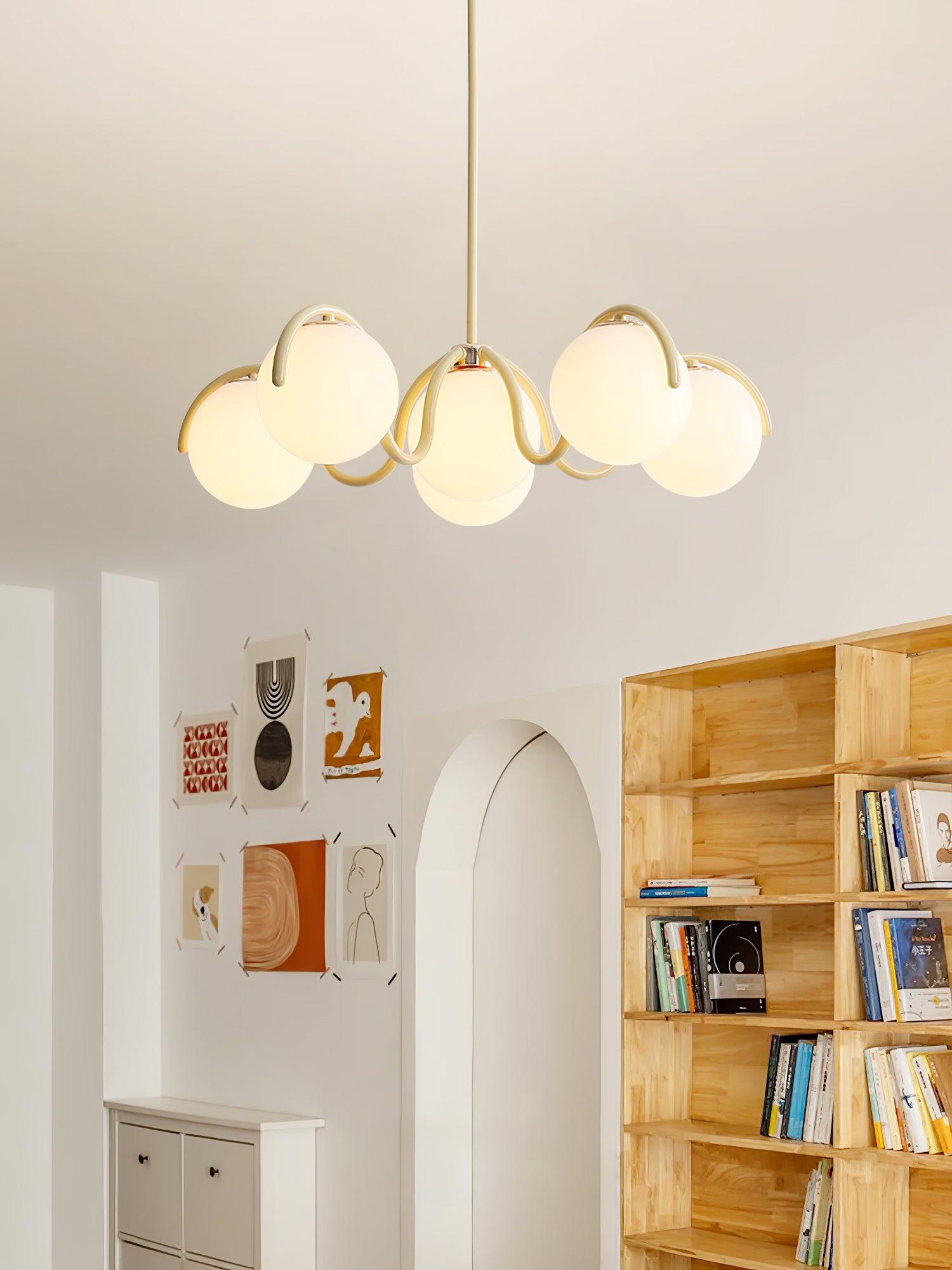 Reedway Curve Linear Chandelier - Cueteks