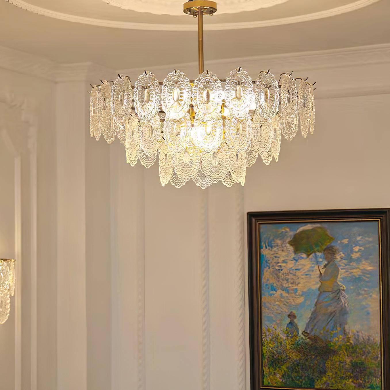 Wave Glass Chandelier - Cueteks