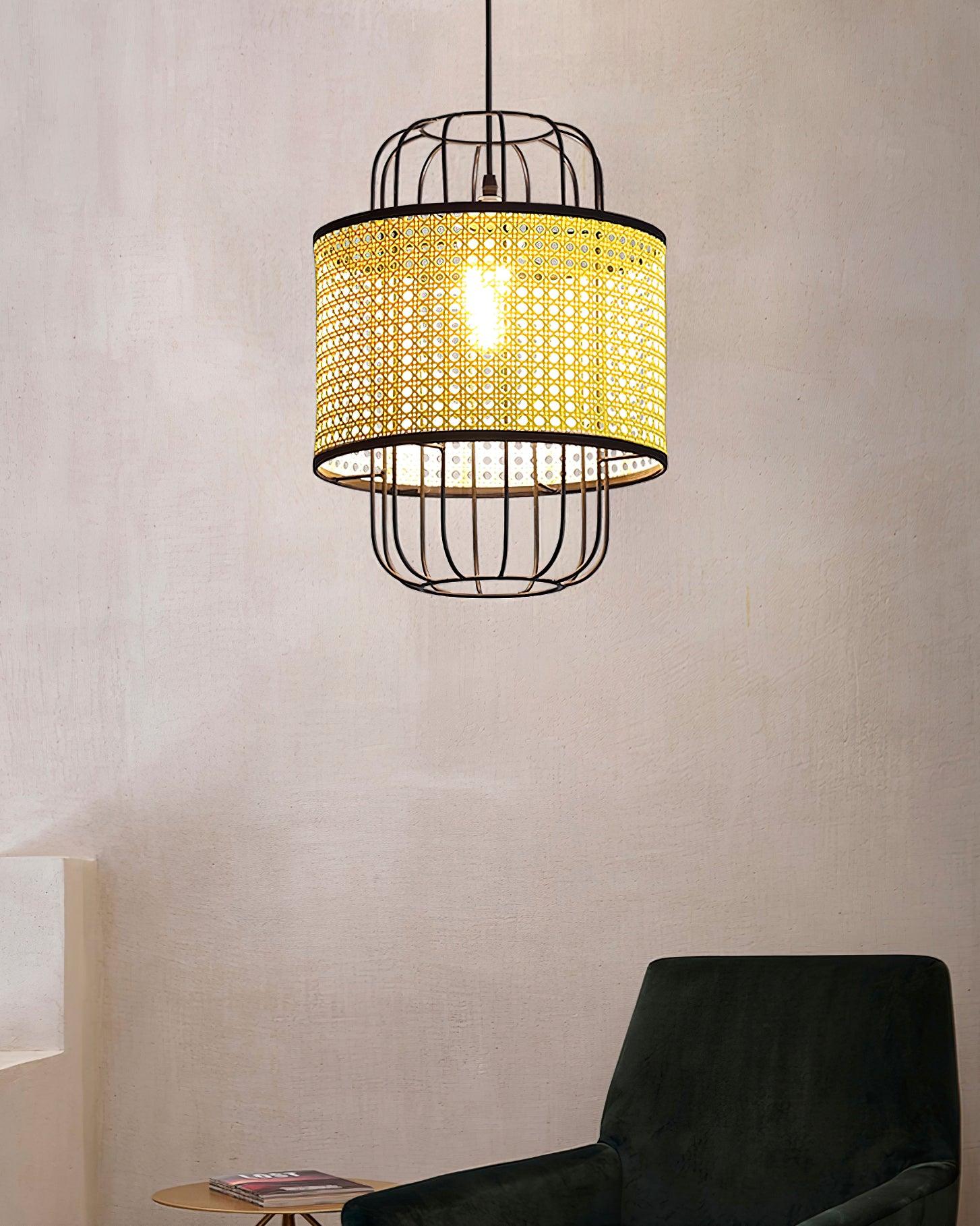 Rattan Aru Pendant Lamp - Cueteks