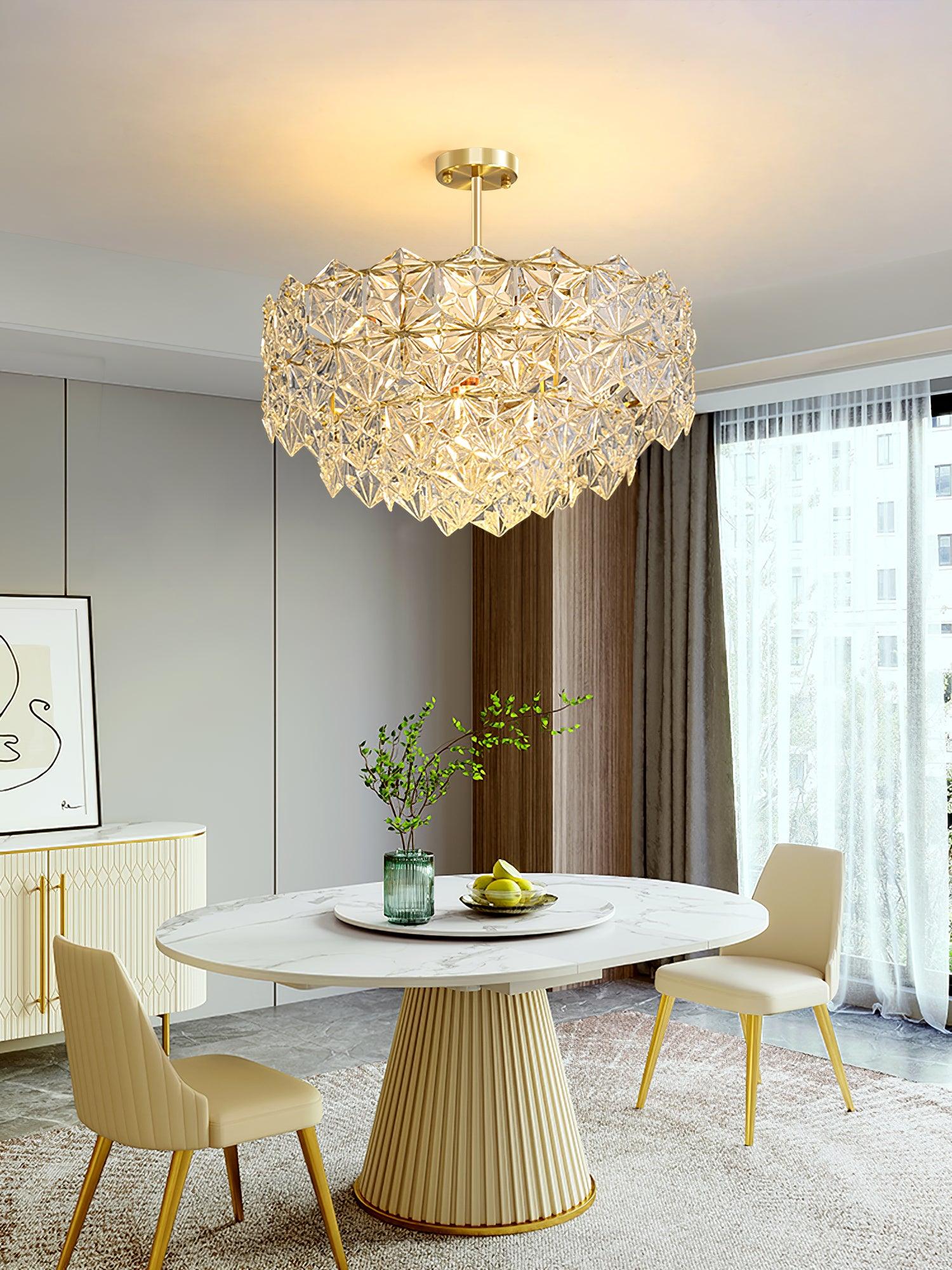 Snowflake Glass Chandelier - Cueteks