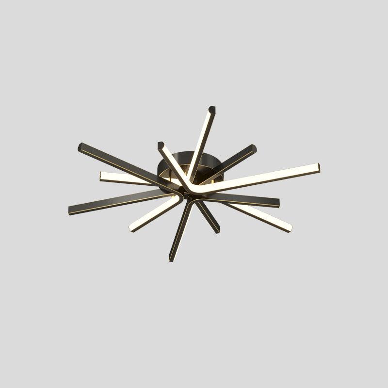 Brass Starbursts Ceiling Lamp - Cueteks