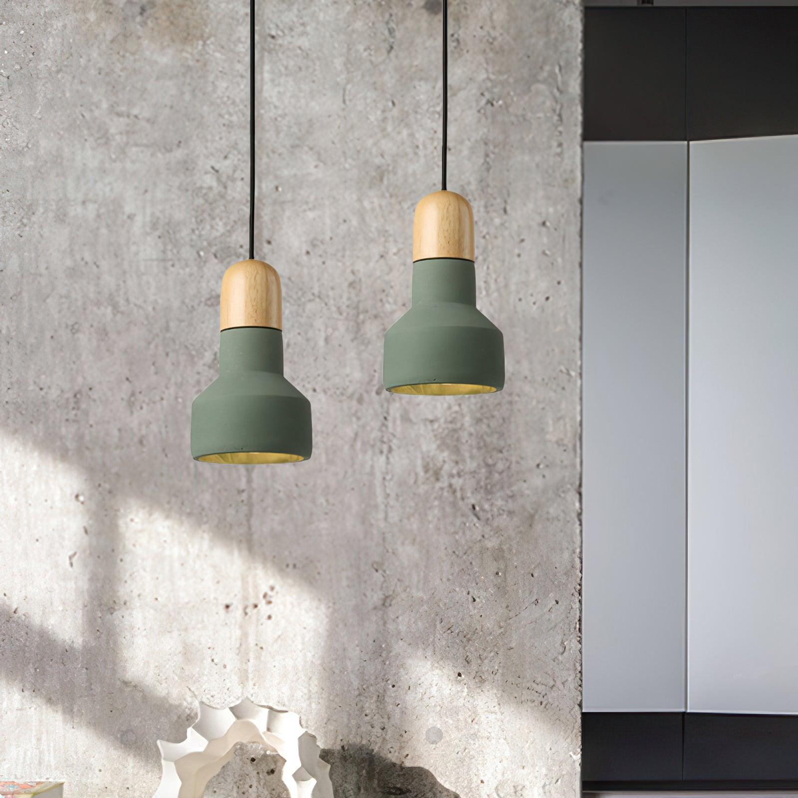Nessa Wood Pendant Light - Cueteks