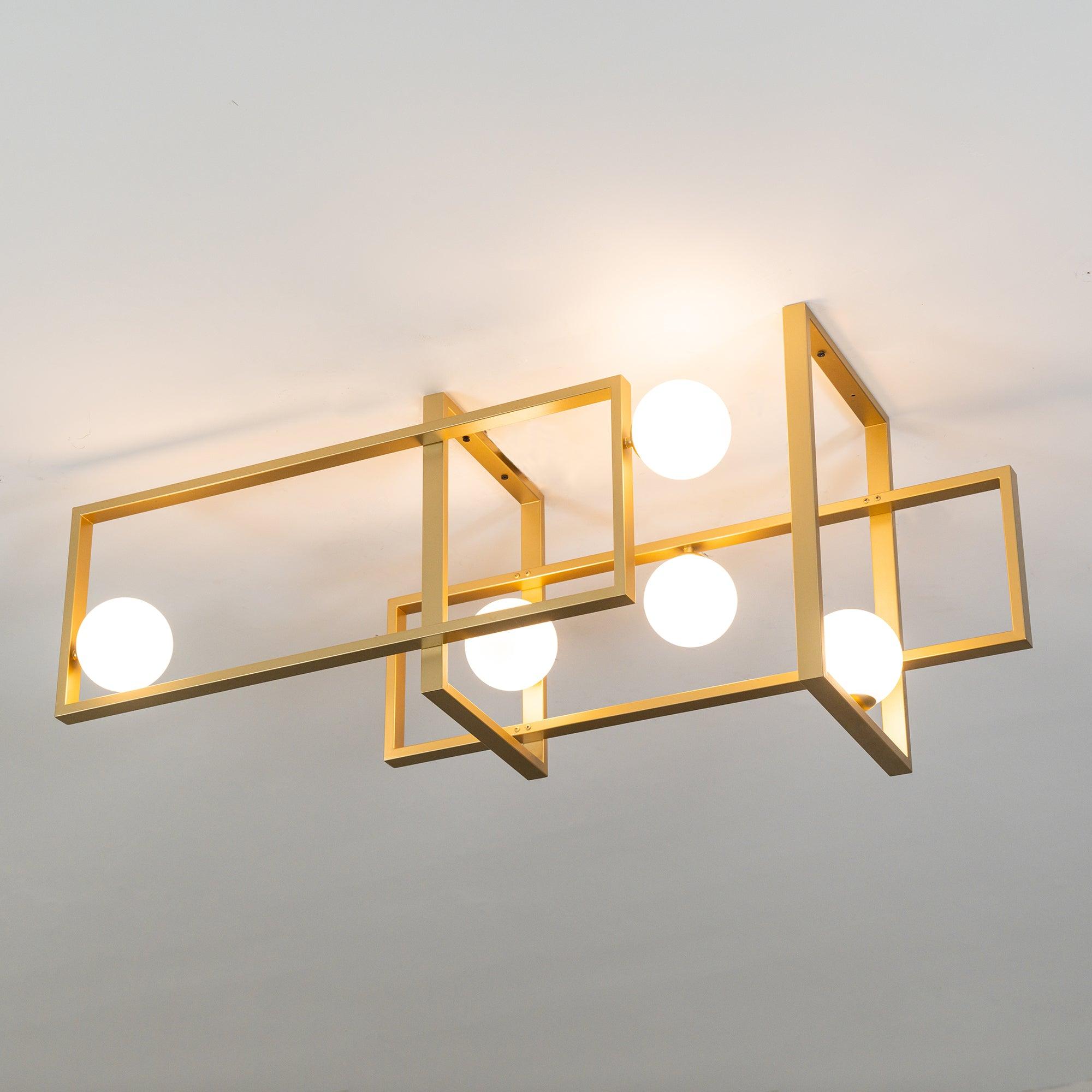 Mondrian Glass Ceiling Light - Cueteks
