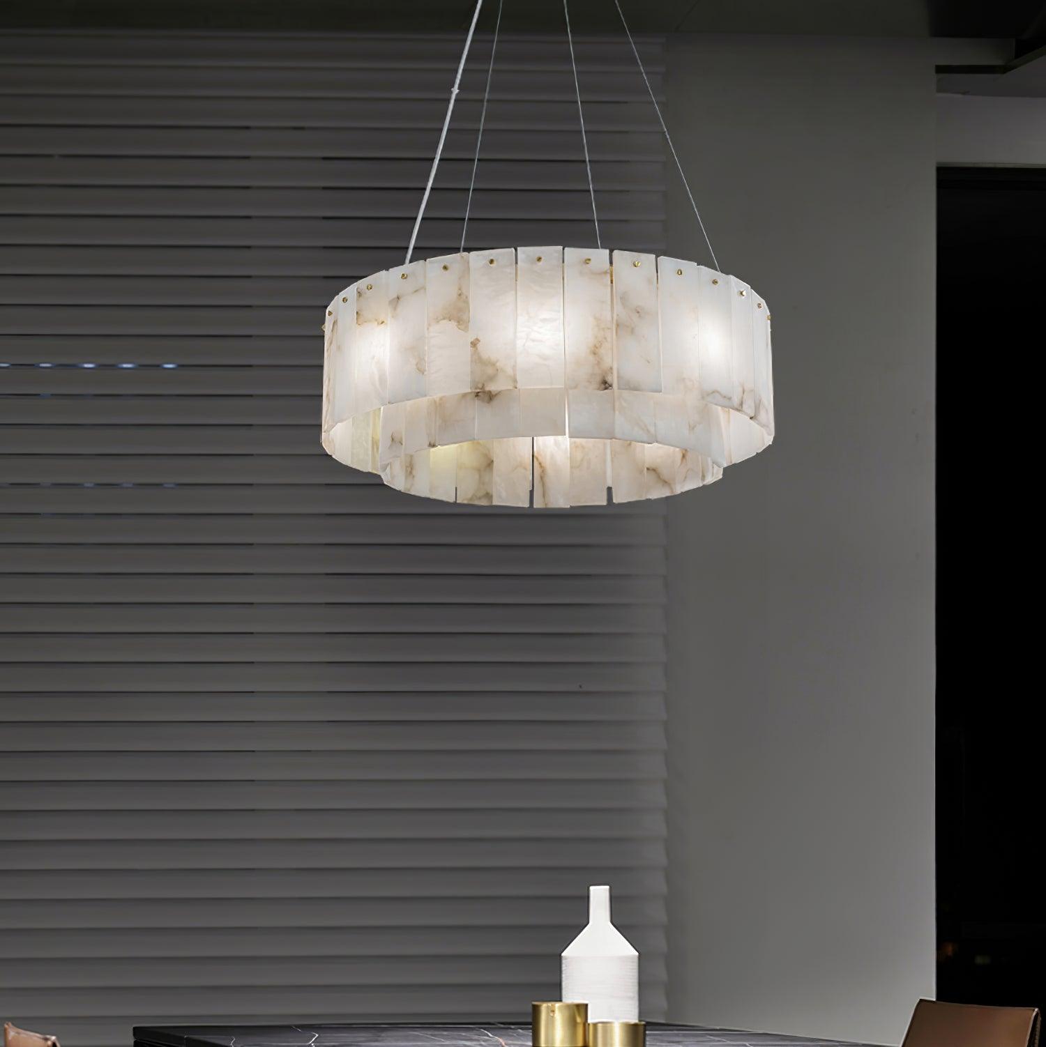 Rock Alabaster Chandelier - Cueteks