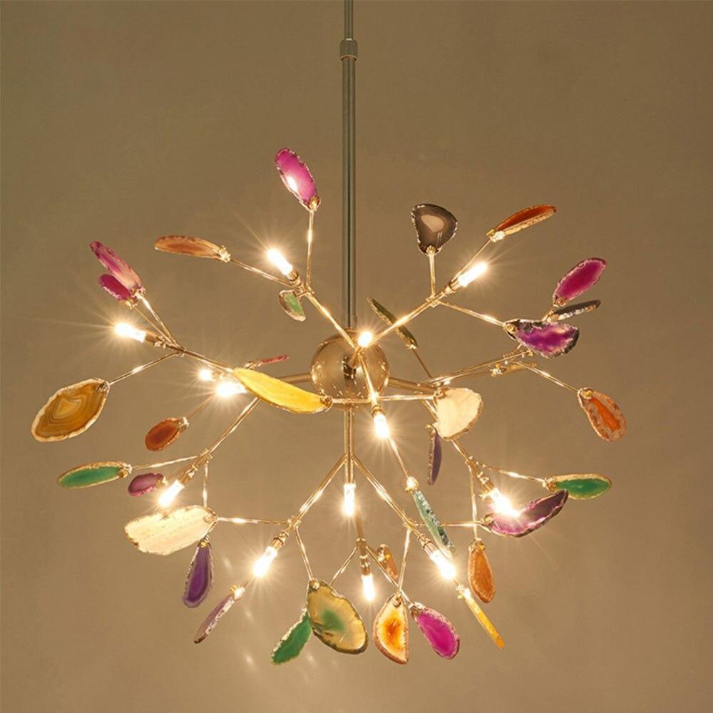 Agate Flake Chandelier - Cueteks