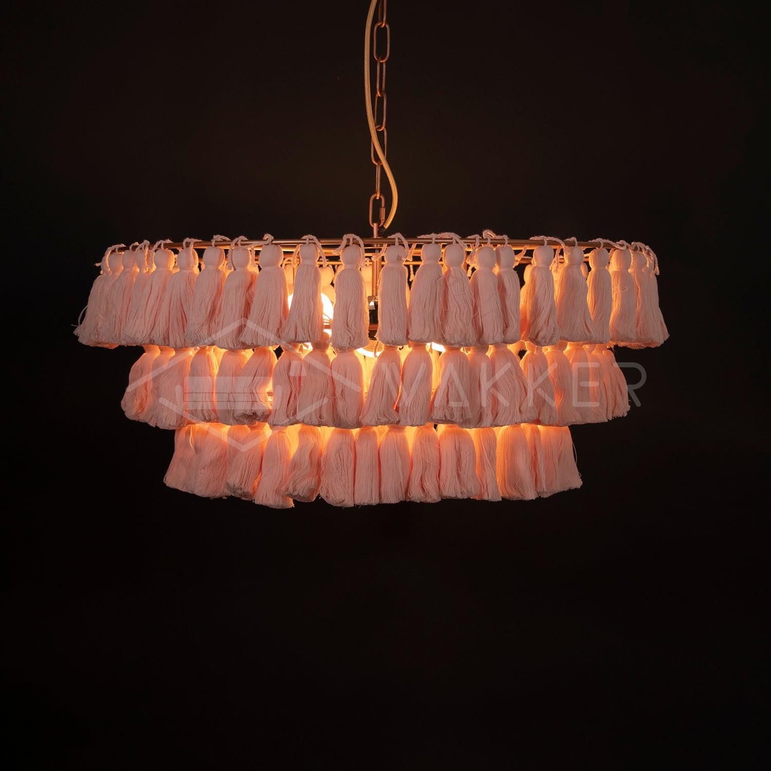 Fela Tassel Chandelier - Cueteks