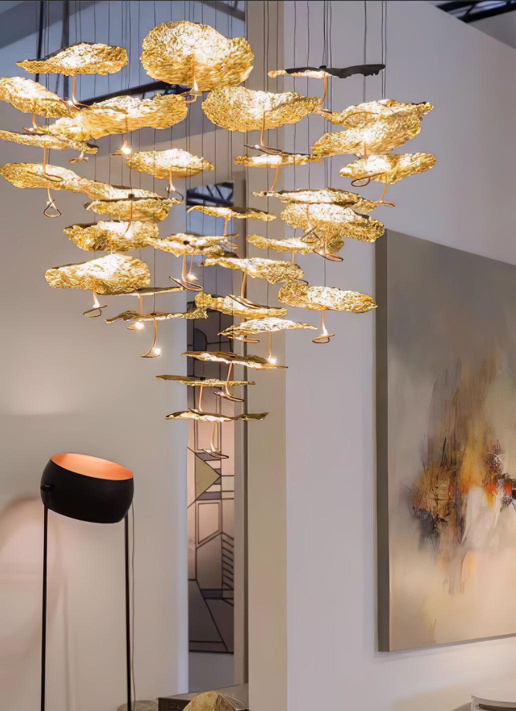 Brass Aviary Constellation Chandelier - Cueteks