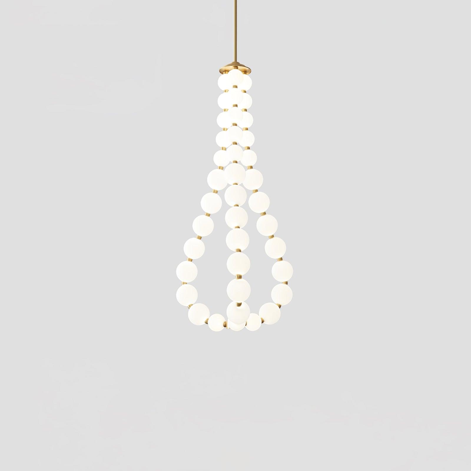 Acrylic Pearl Necklace Chandelier - Cueteks
