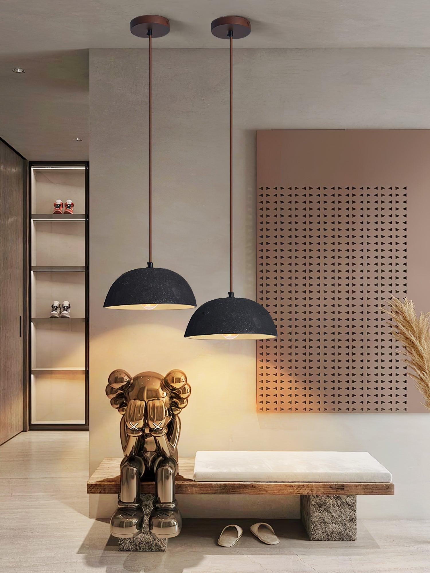Black Arch Ceramic Pendant Lamp - Cueteks
