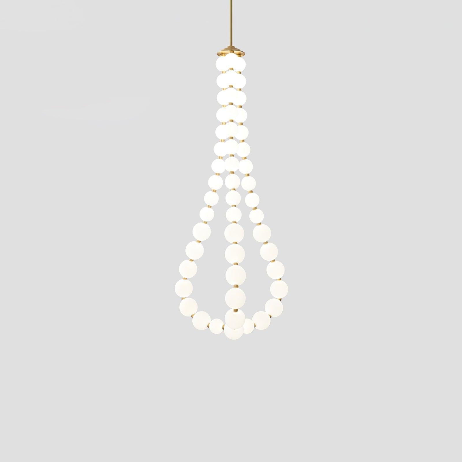Acrylic Pearl Necklace Chandelier - Cueteks