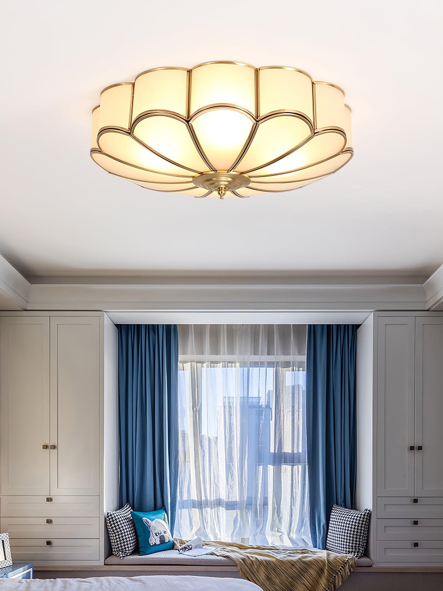 Flower Shape Glass Recessed Ceiling Light - Cueteks