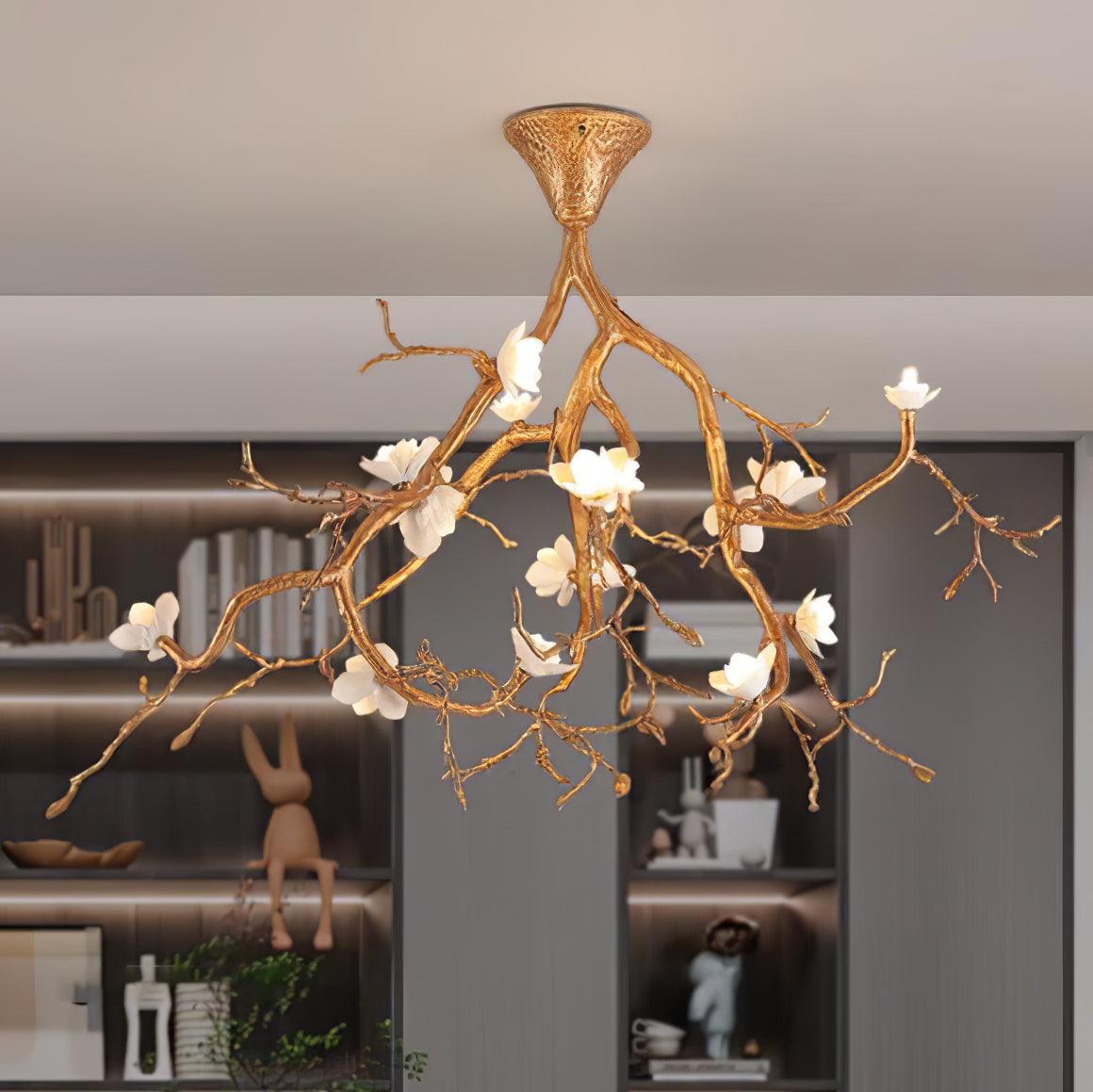 Tree Branches Flower Ceiling Lamp - Cueteks