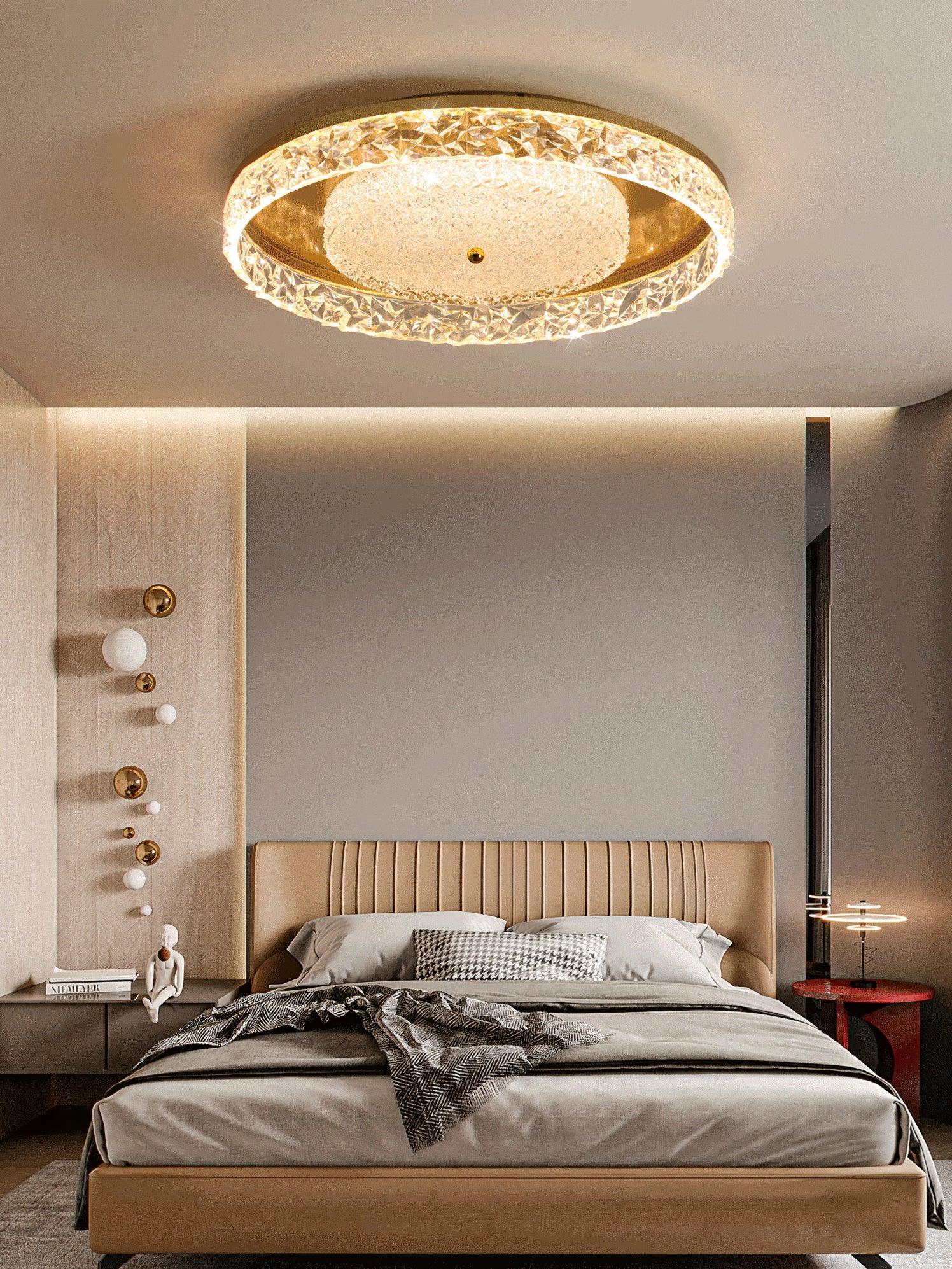 Crystal Embedded Ceiling lamp - Cueteks