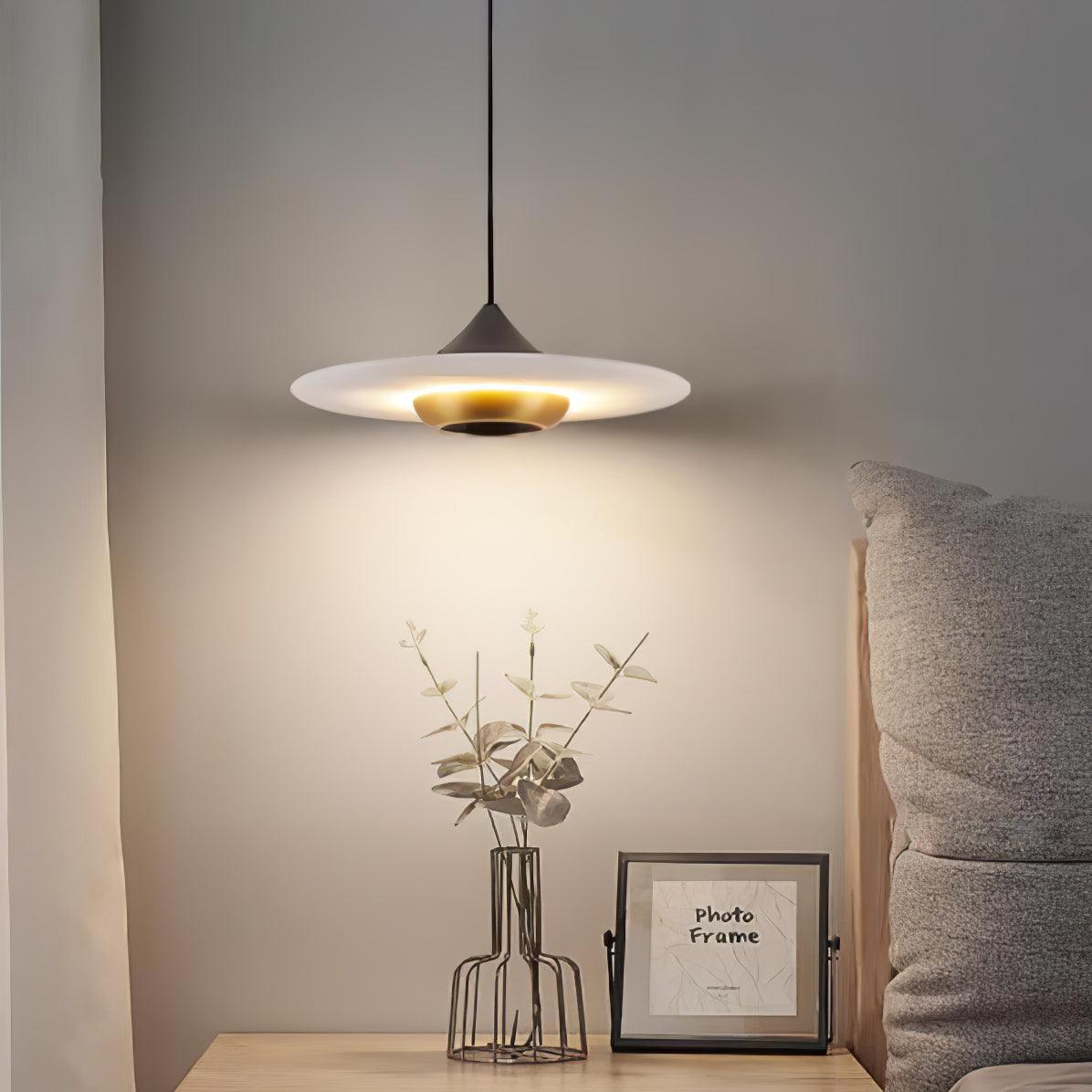 Flying Saucer Marble Pendant Lamp - Cueteks