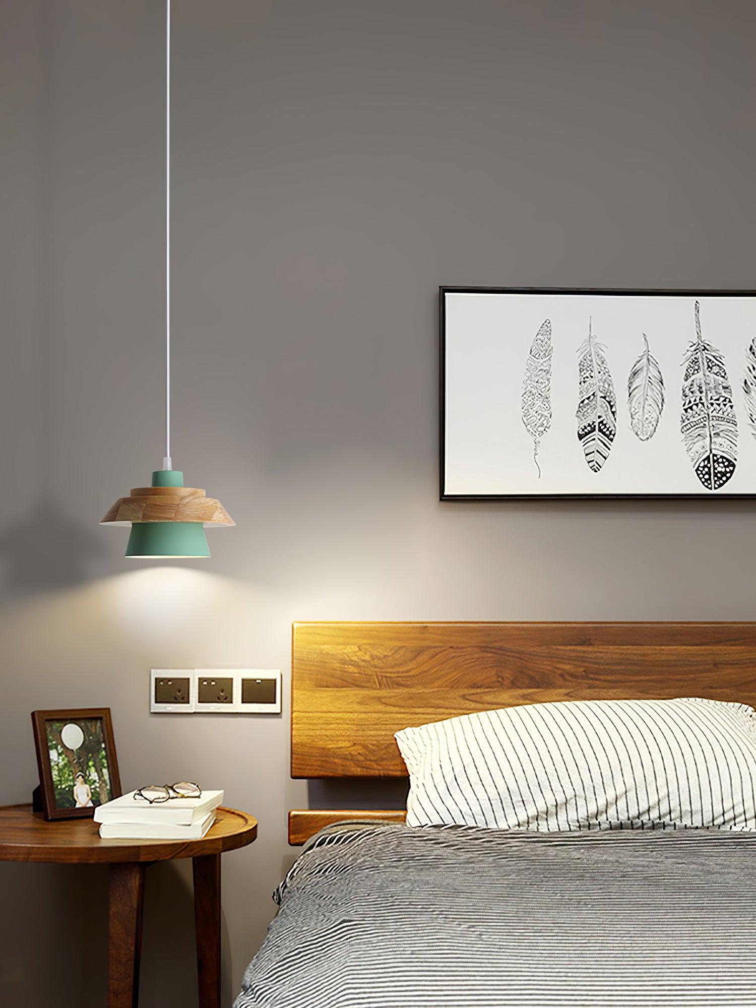 Stone Wood Pendant Lamp - Cueteks