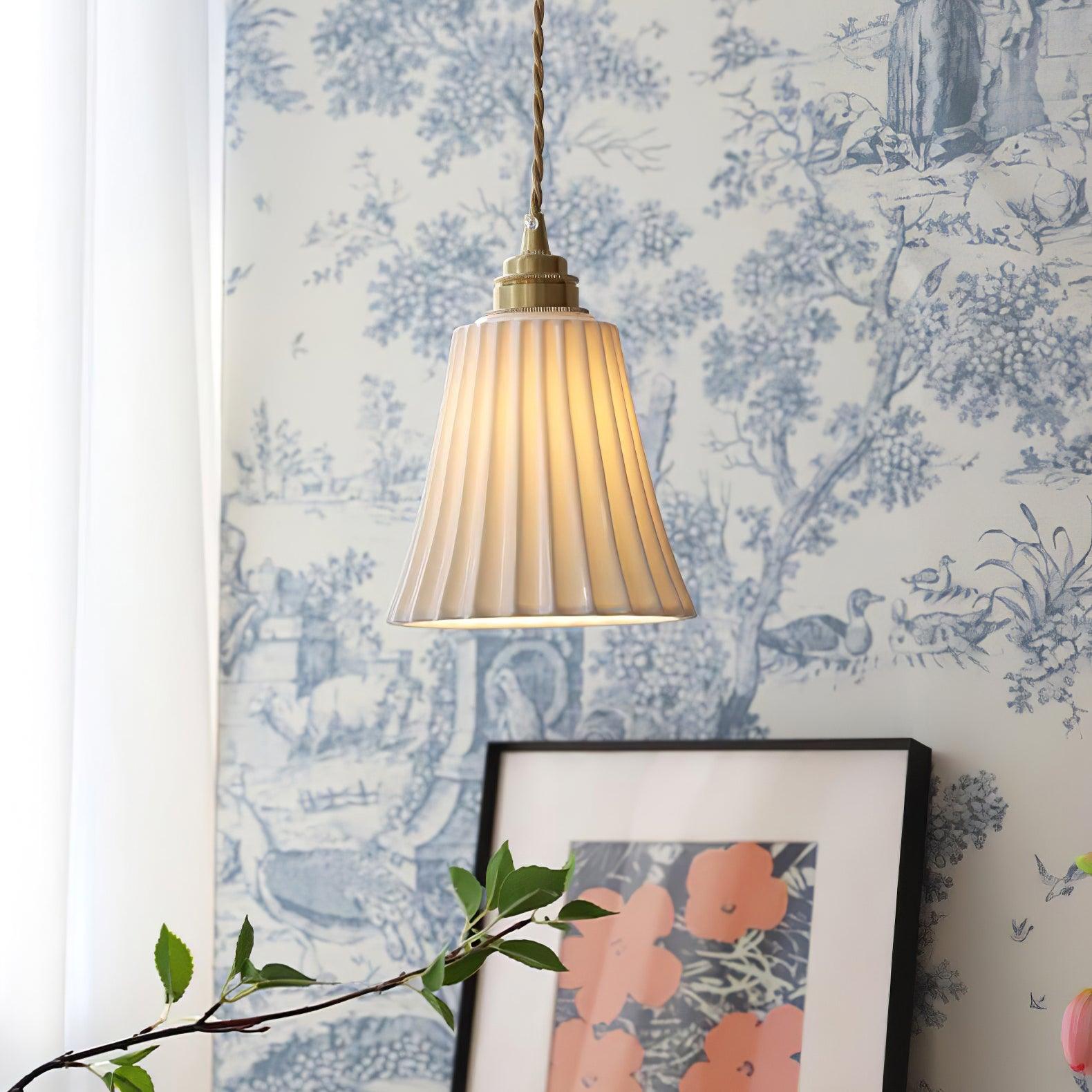 Trumpet Ceramic Pendant Light - Cueteks