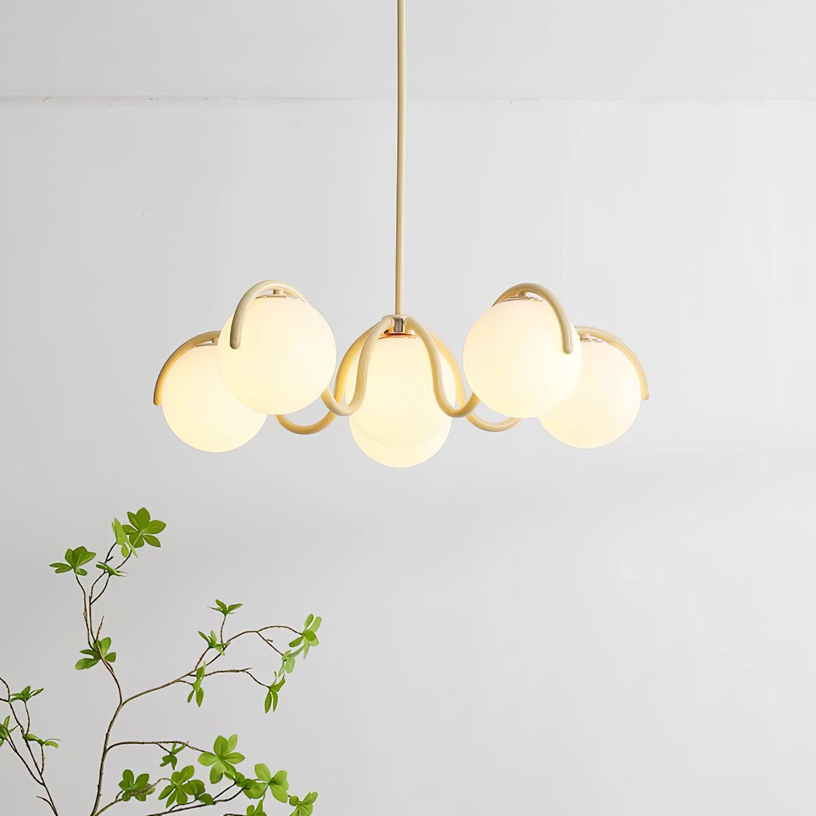 Reedway Curve Linear Chandelier - Cueteks