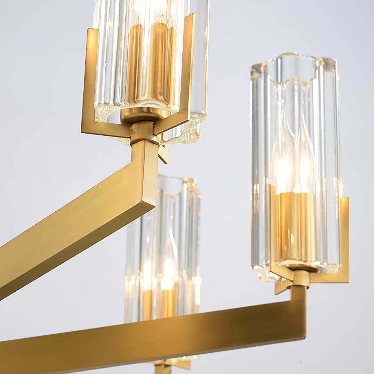 Kayla Brass Chandelier - Cueteks