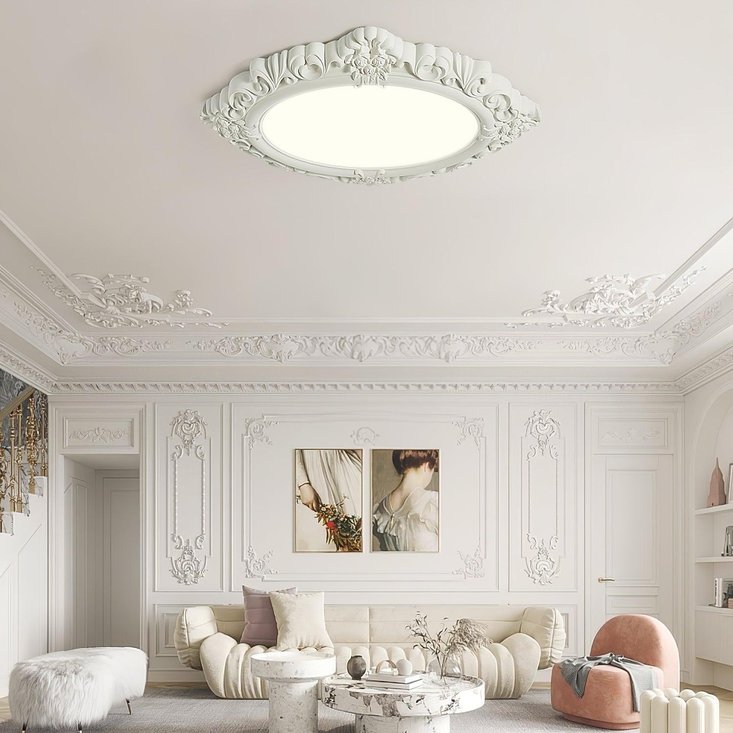 Sculpted Resin Ceiling Lamp - Cueteks