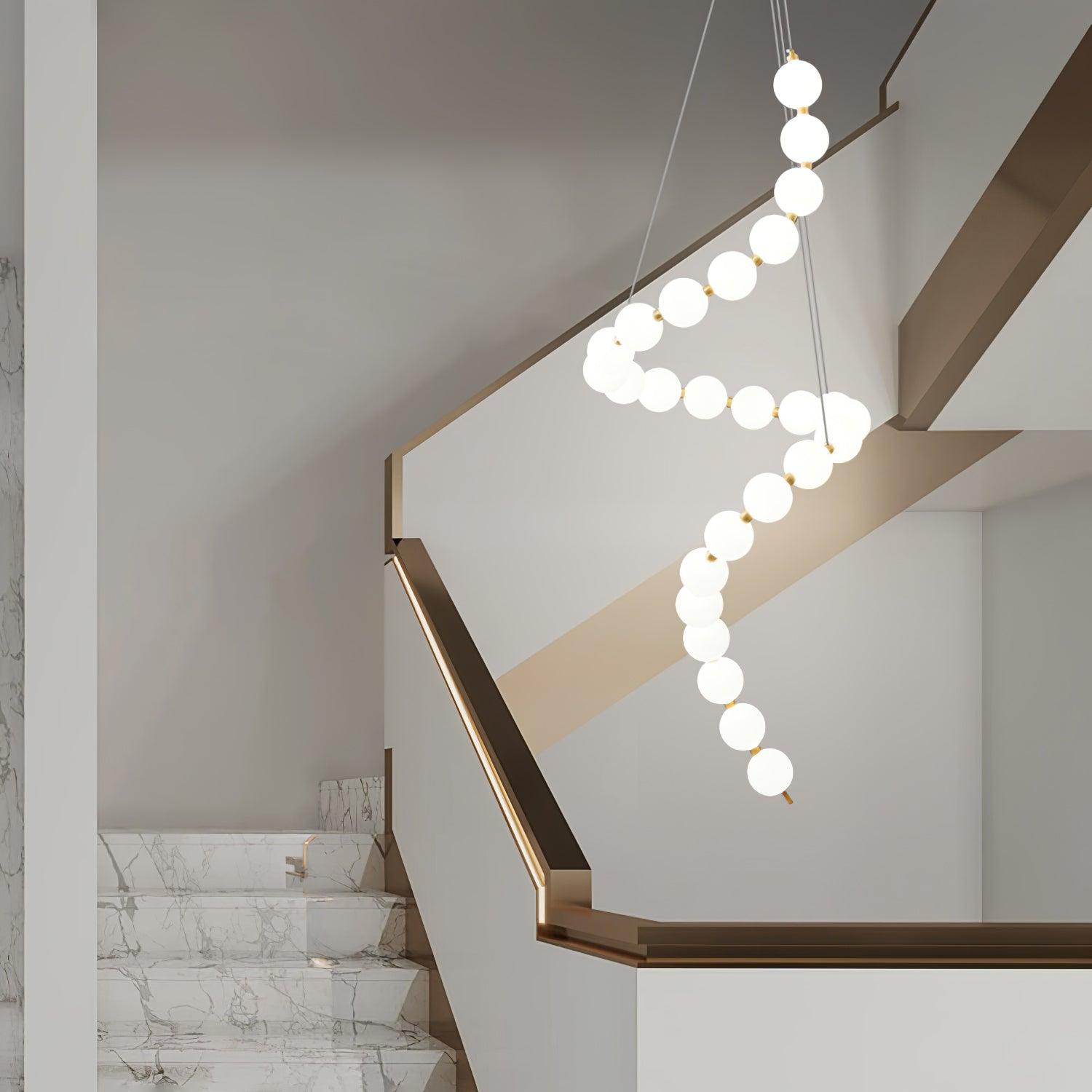 Acrylic Pearl Necklace Chandelier - Cueteks