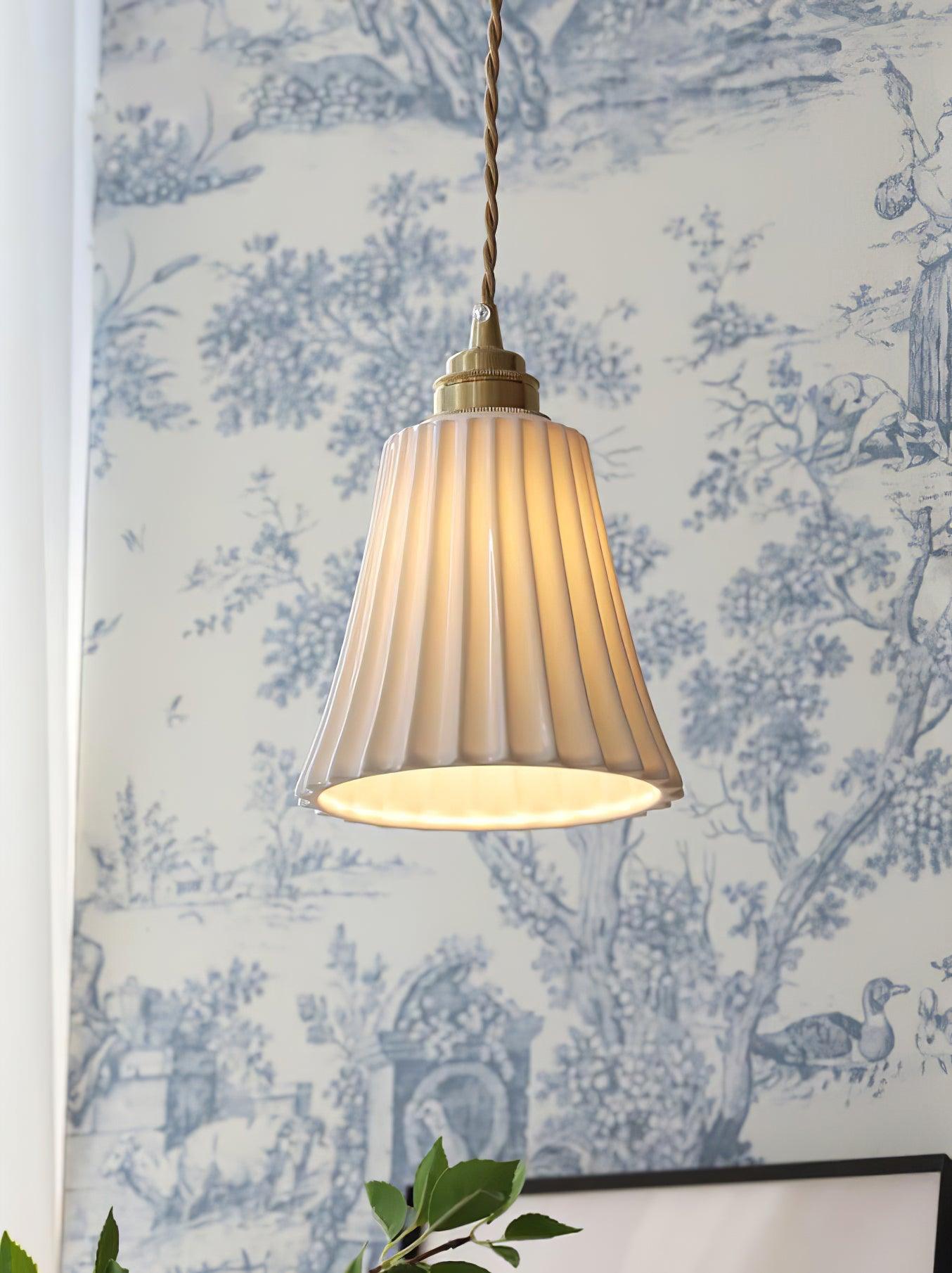 Trumpet Ceramic Pendant Light - Cueteks