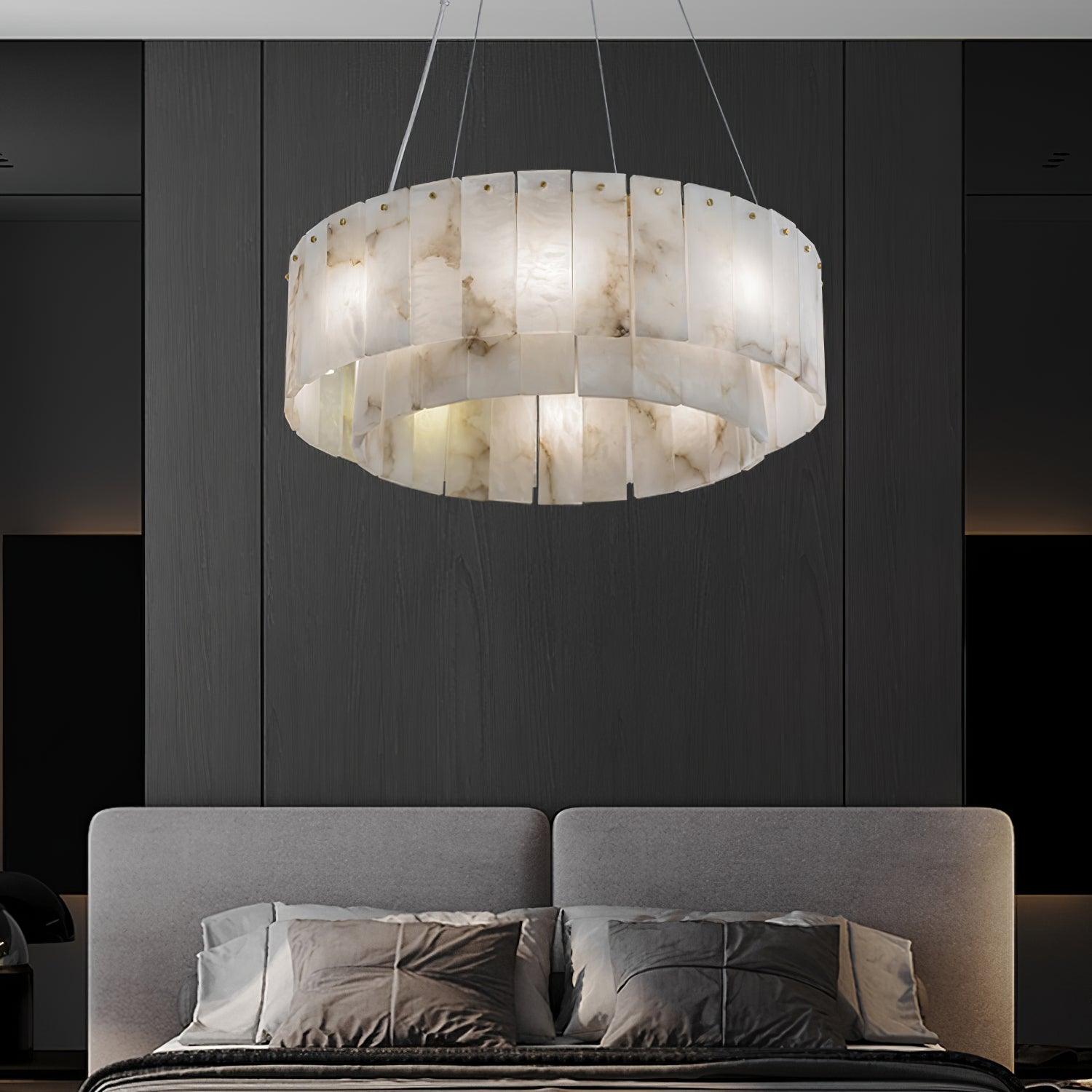 Rock Alabaster Chandelier - Cueteks