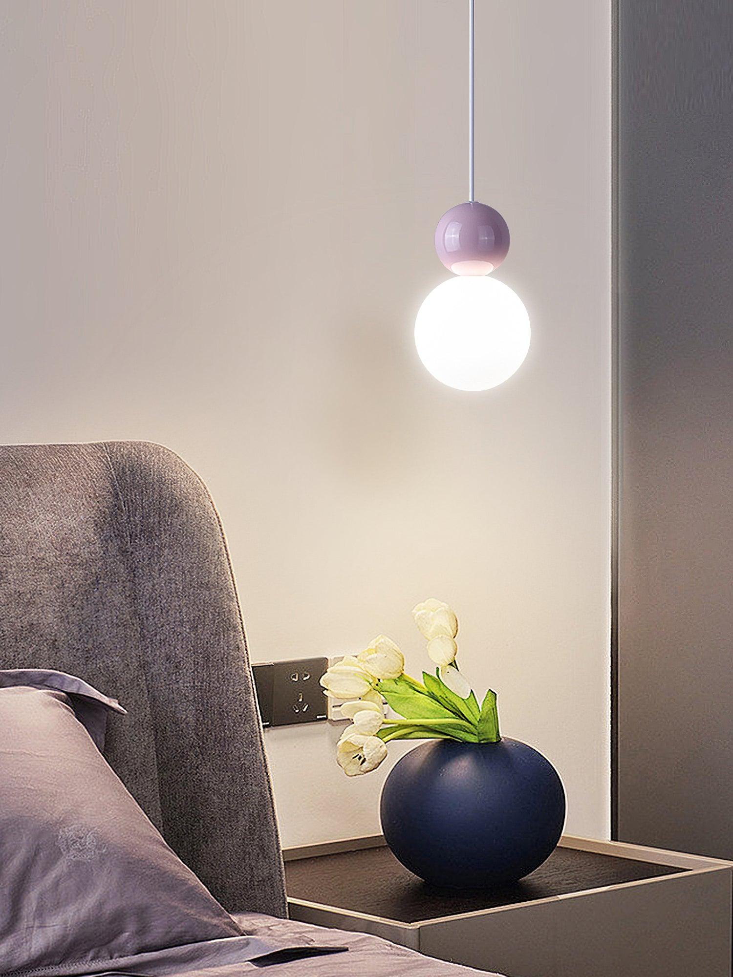 Acrylic Two Ball Pendant Light - Cueteks