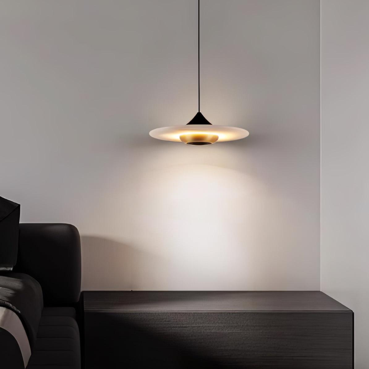 Flying Saucer Marble Pendant Lamp - Cueteks